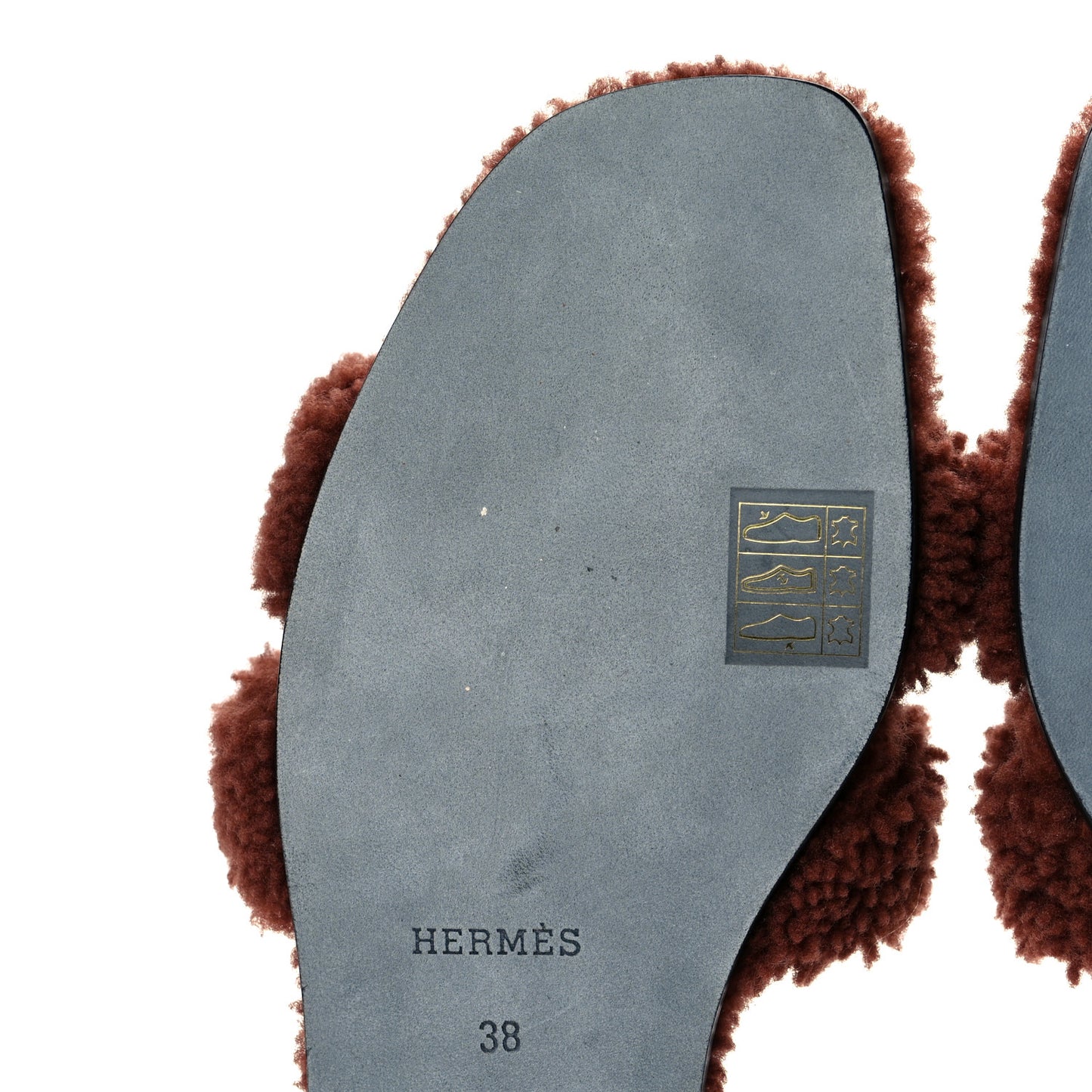 Woolskin Oran Sandals 38 Cognac