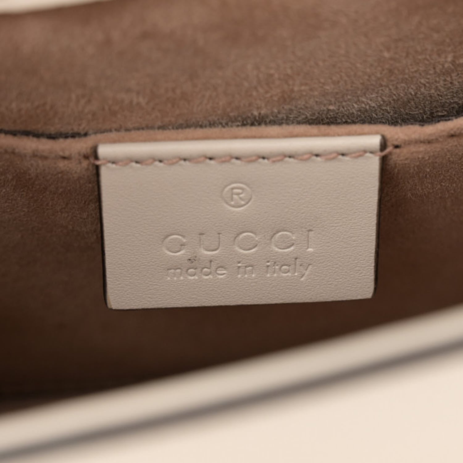 Gucci Calfskin Mini Sylvie Chain Shoulder Bag White 6 of 13