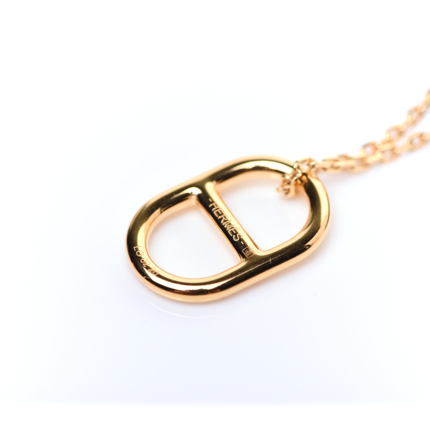 Hermes Swift O'Maillon Pendant Necklace Black 3 of 6