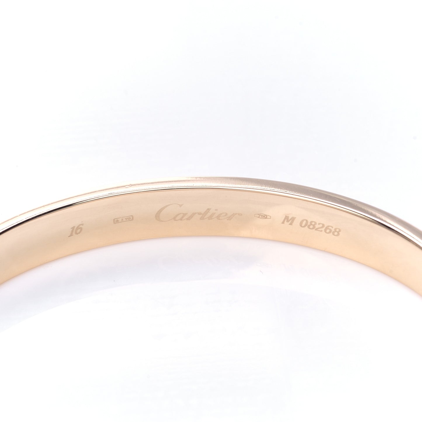 18K Yellow Gold LOVE Bracelet 16