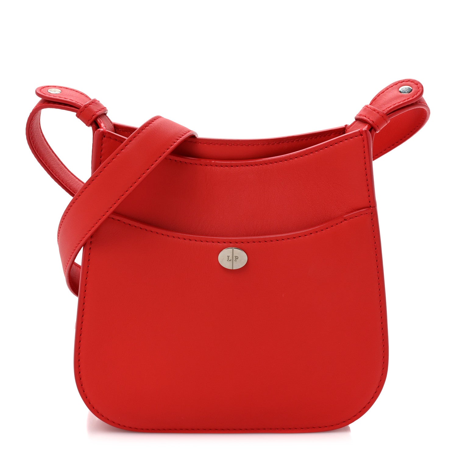 Loro Piana Calfskin Fleur Crossbody Red 1 of 11