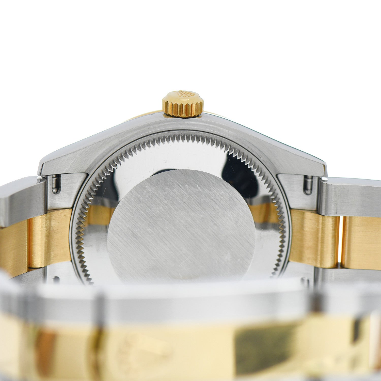 Rolex Stainless Steel 18K Yellow Gold 31mm Oyster Perpetual Datejust Watch White Roman 278273 4 of 5