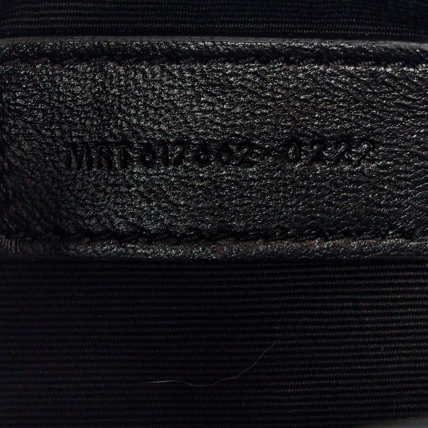 Grain De Poudre Matelasse Chevron Monogram Envelope Clutch Black