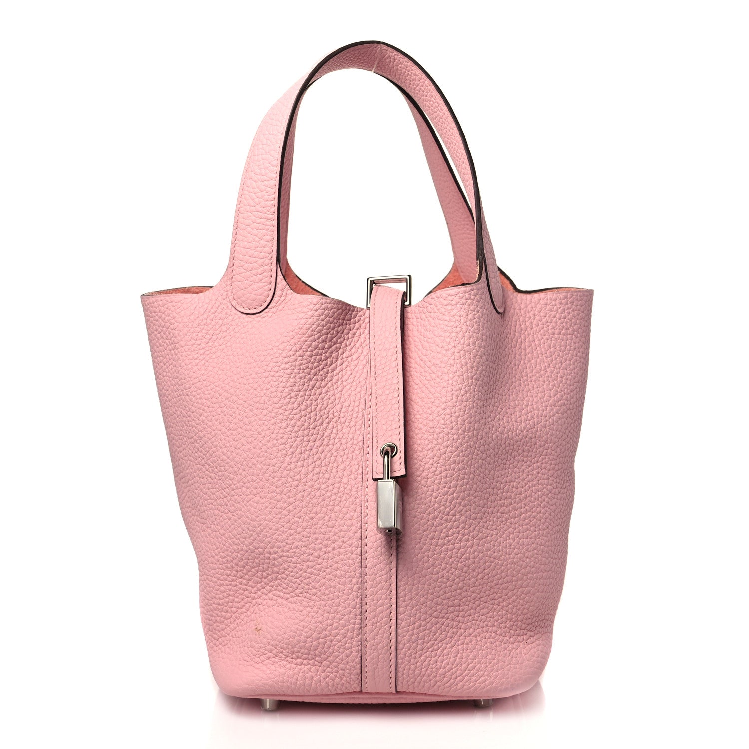 Hermes Taurillon Clemence Picotin Lock 18 PM Rose Sakura 1 of 12