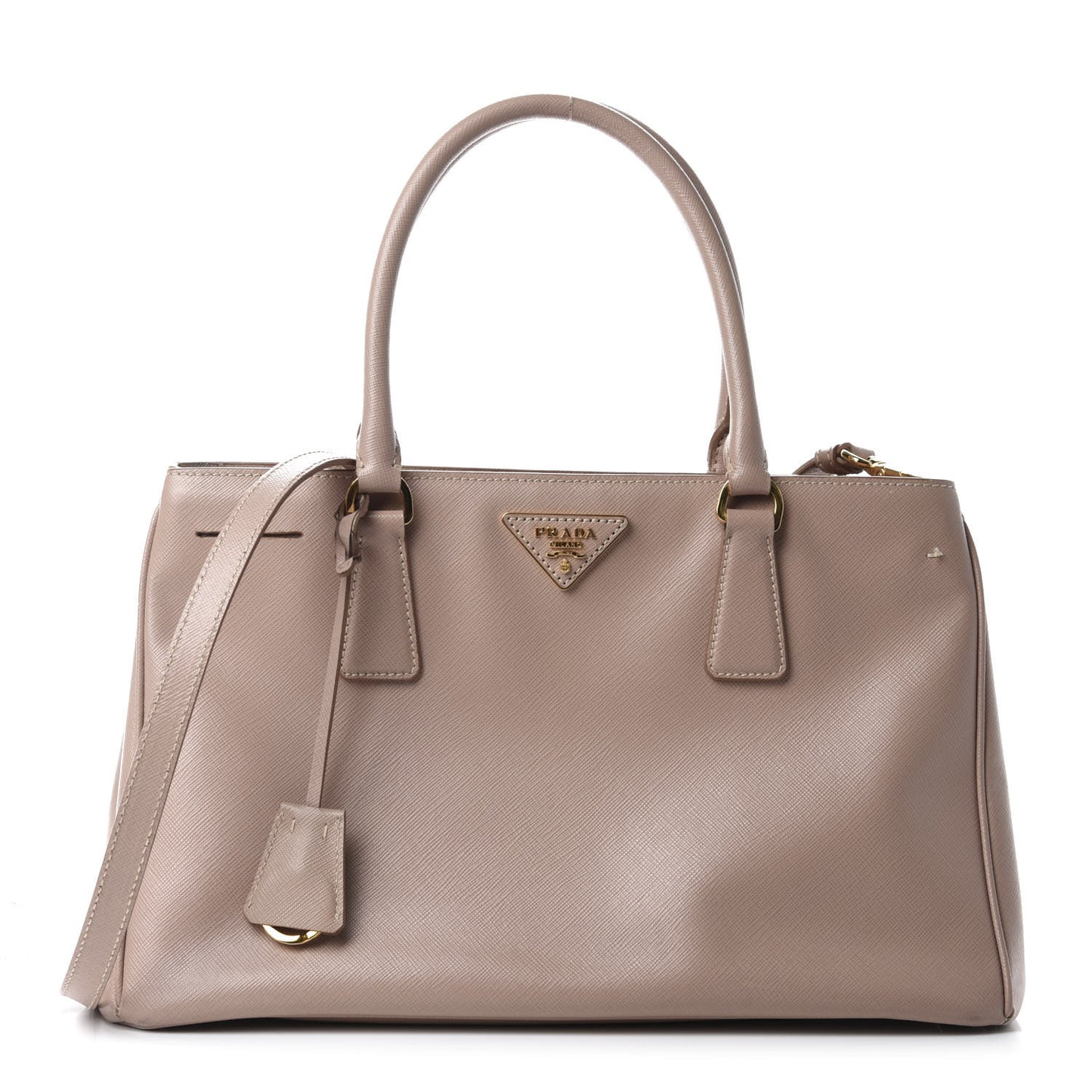 Saffiano Lux Medium Tote Cammeo
