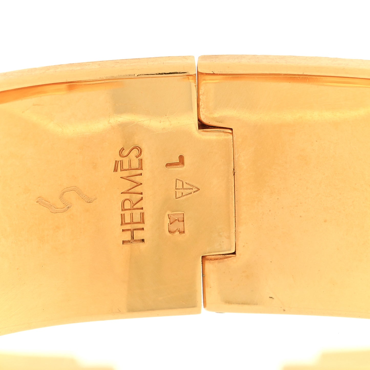 Enamel Wide Clic Clac H Bracelet PM Jaune Citron