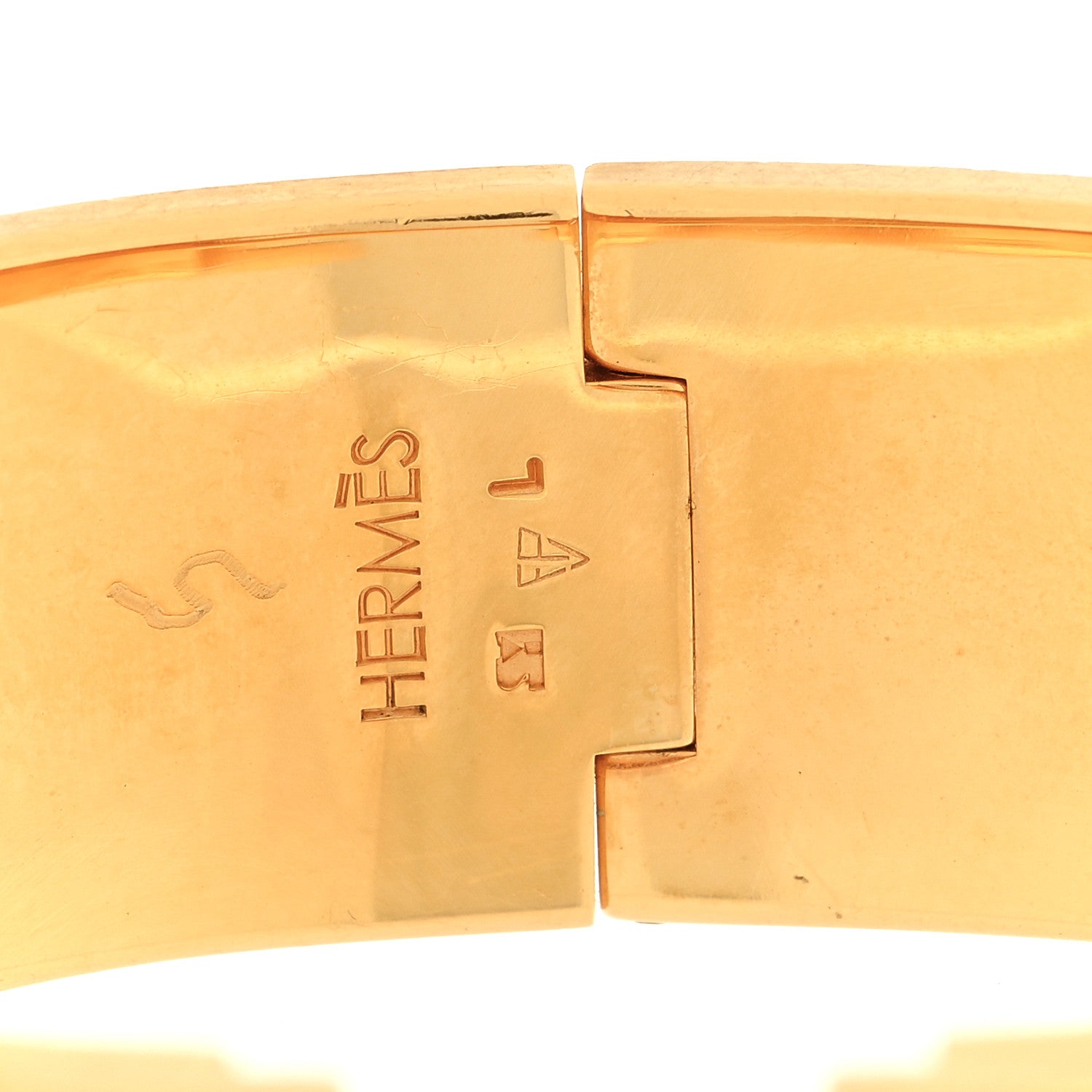 Hermes Enamel Wide Clic Clac H Bracelet PM Jaune Citron 4 of 4