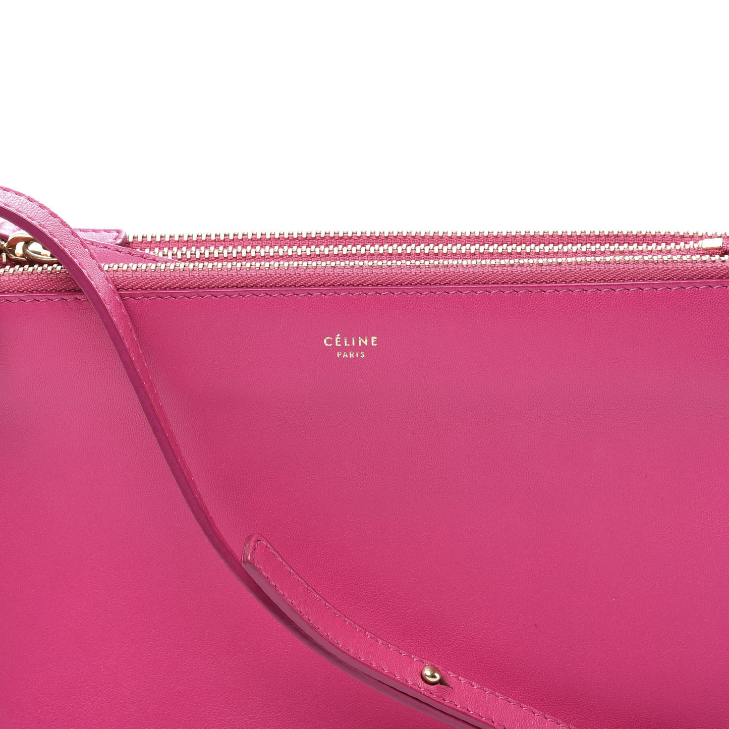 Lambskin Small Trio Crossbody Bag Fuchsia
