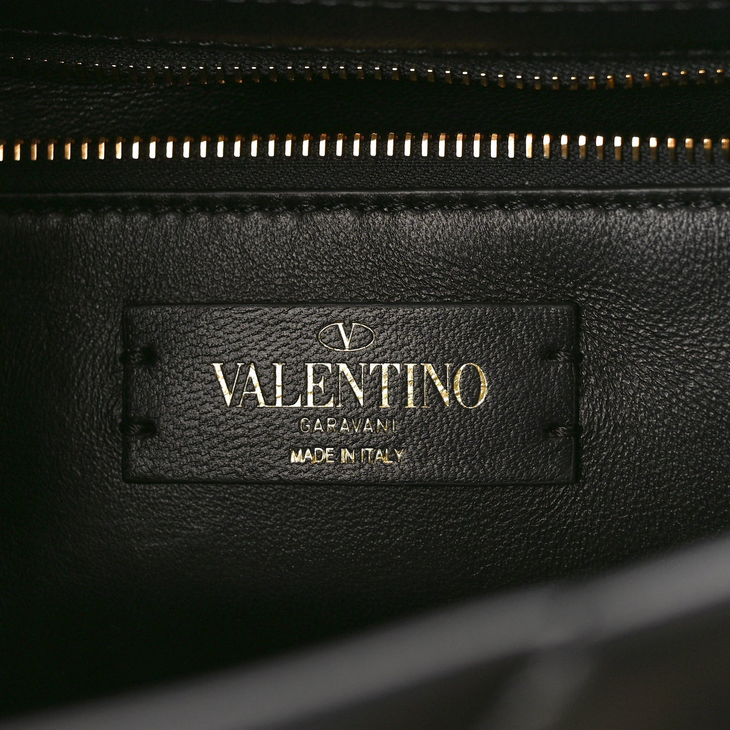Nappa Large Roman Stud Shoulder Bag Black