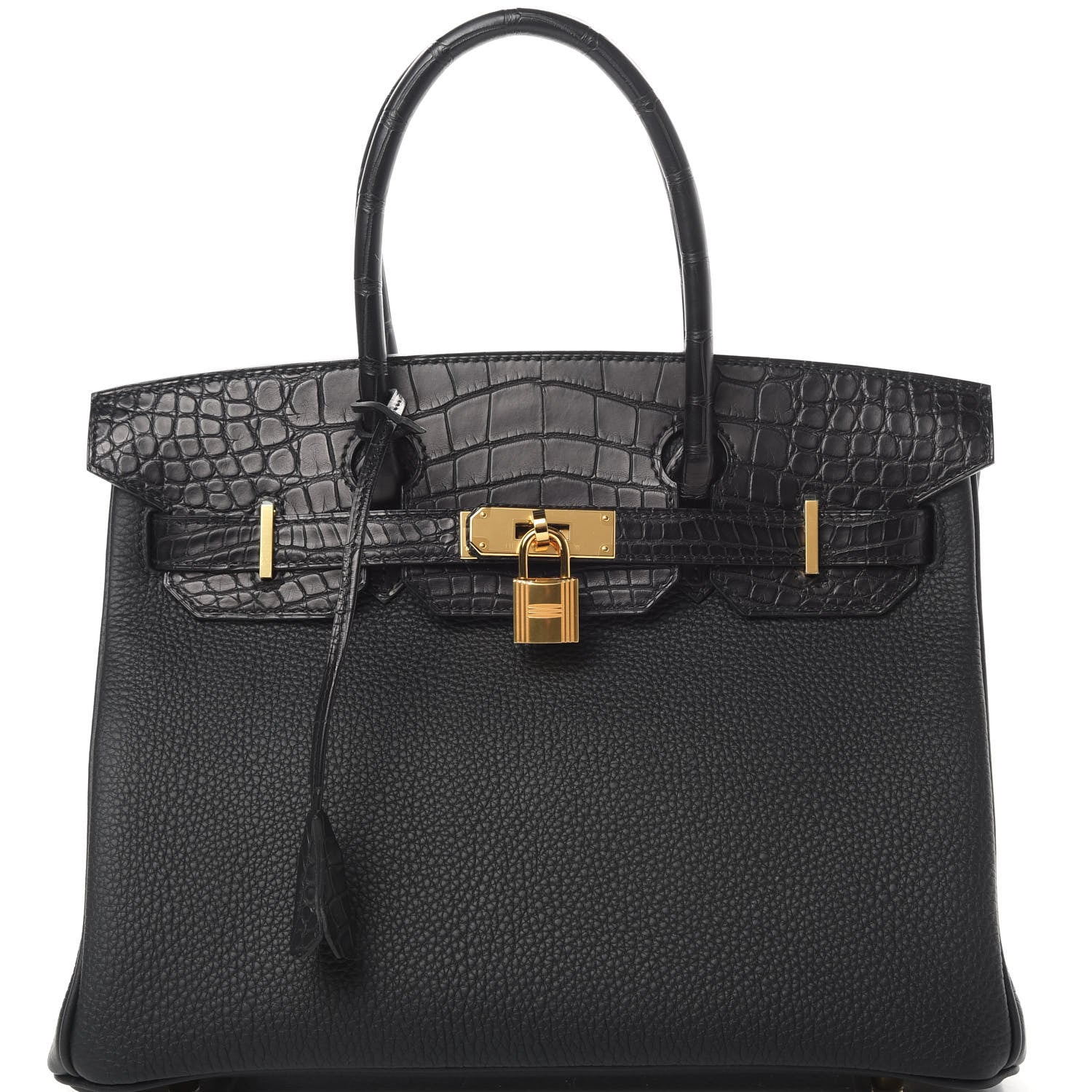 Hermes Togo Matte Alligator Birkin Touch 30 Black 33 of 37