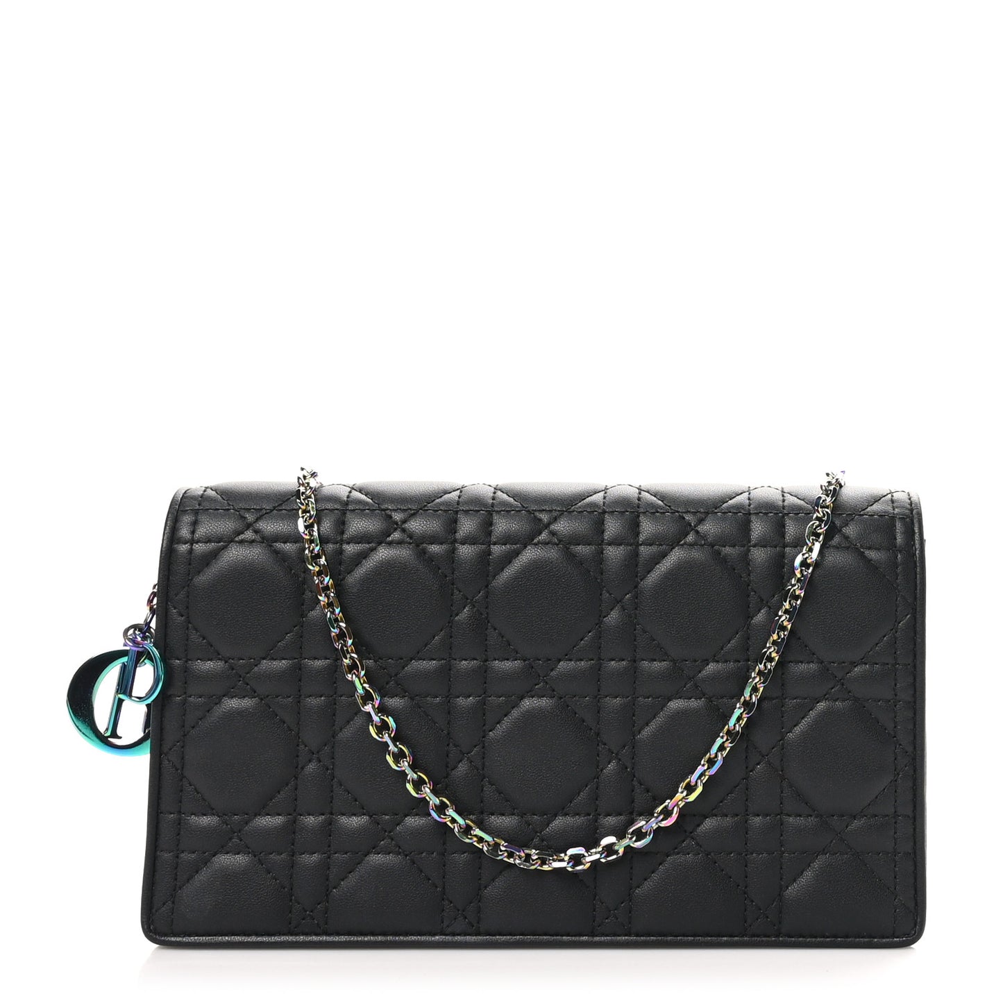 Lambskin Cannage Lady Dior Pouch Black