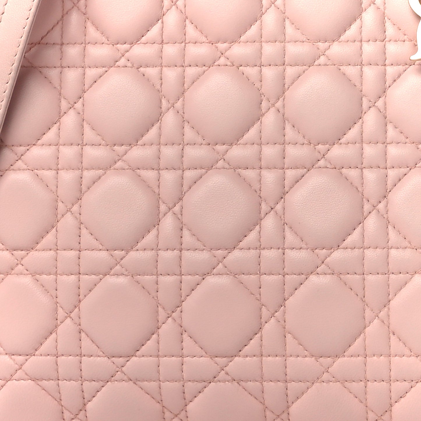Lambskin Cannage Large Lady Dior Light Pink