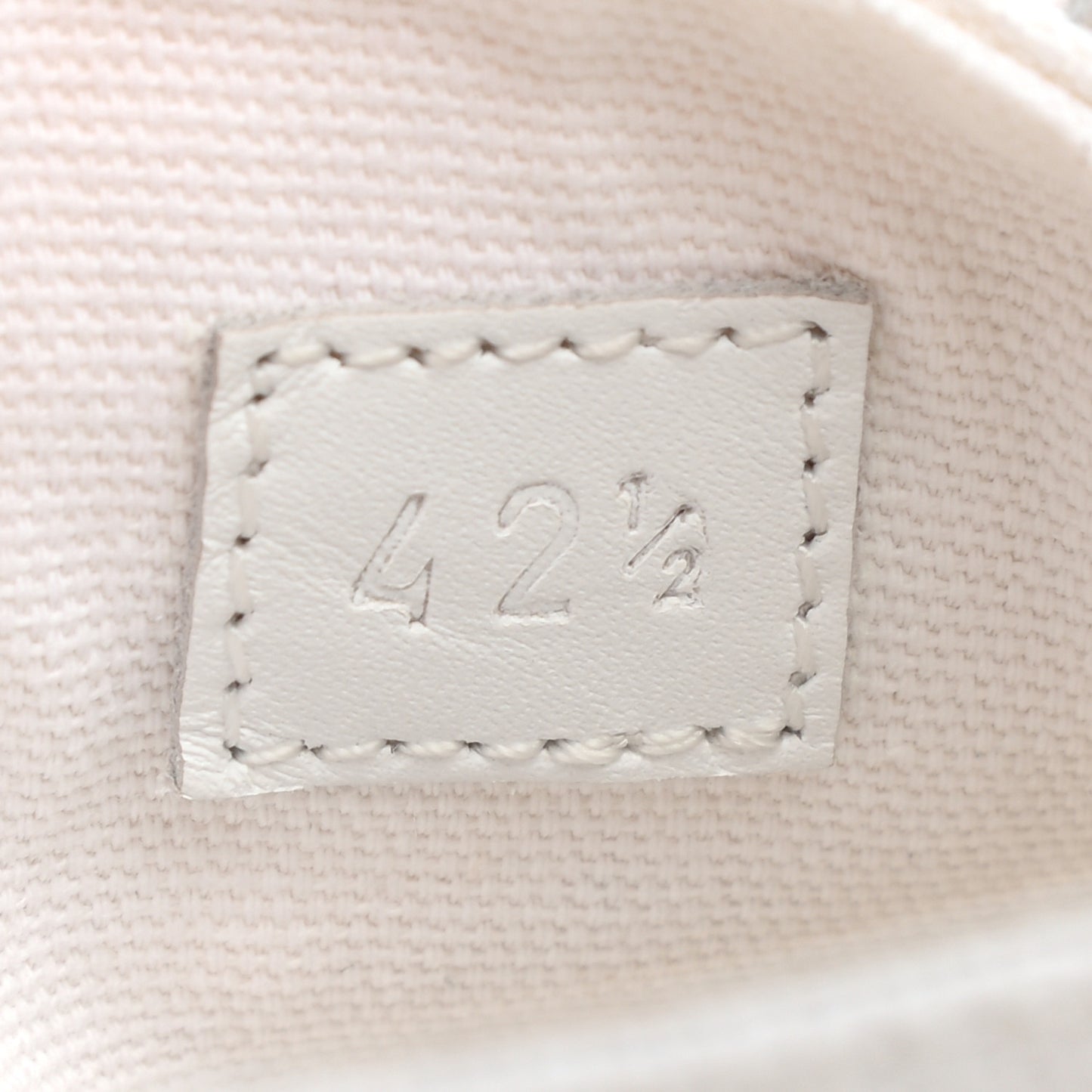 Canvas Calfskin Mens Climb Sneakers 42.5 White