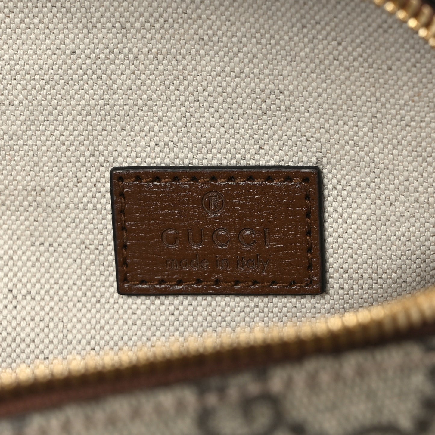 GG Supreme Monogram Azalea Calfskin Retro Interlocking G Multi-Function Bag Beige Ebony Brown Sugar