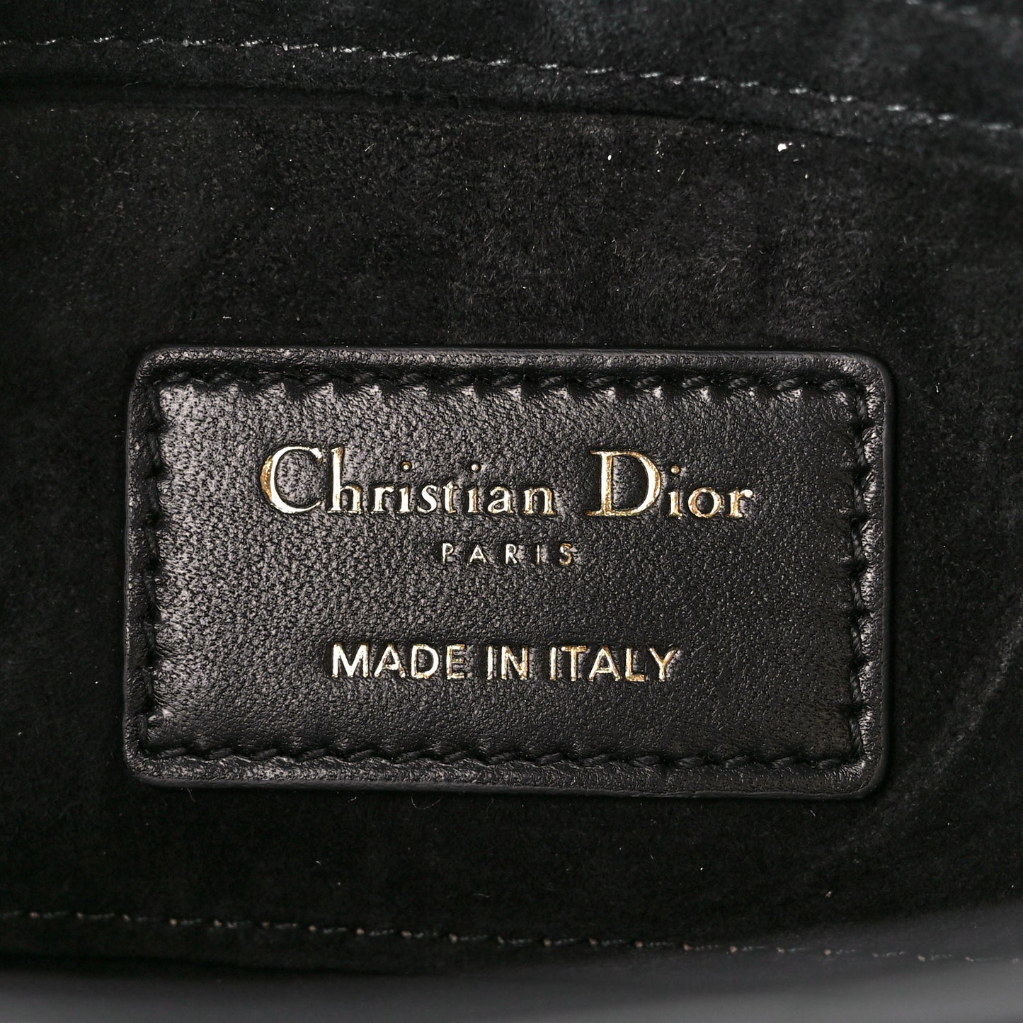 Lambskin Cannage Small Lady D-Joy Black