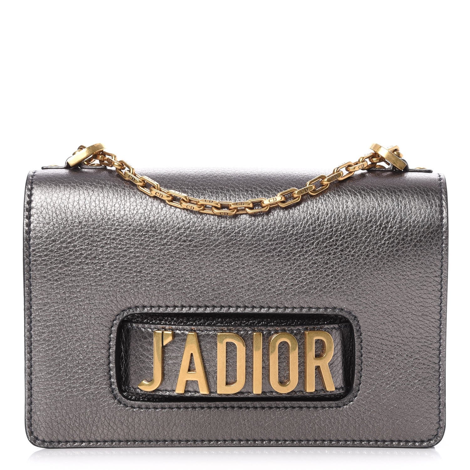 Christian Dior Metallic Grained Calfskin J'Adior Chain Flap Bag