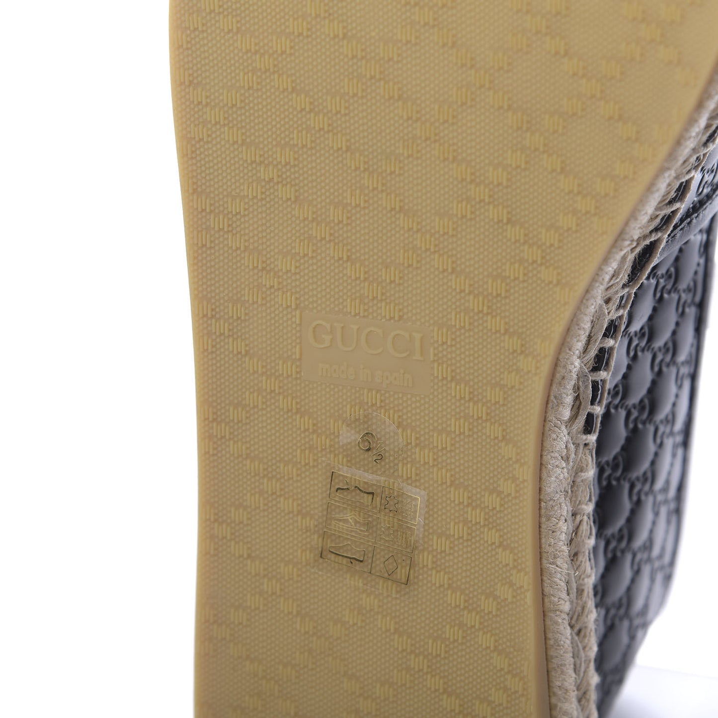 Microguccissima Signature Mens Espadrilles 6.5 Black