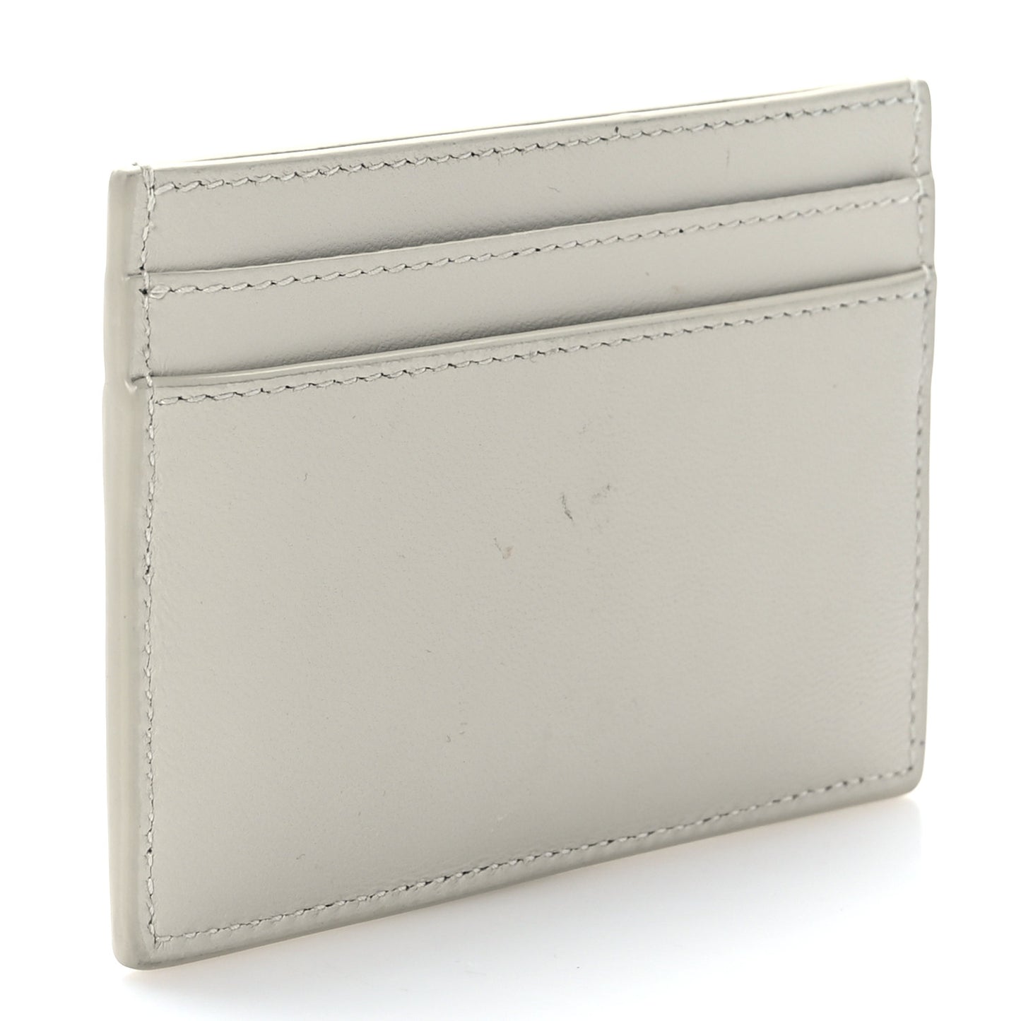 Calfskin Monogram Cassandre Credit Card Case Blanc Vintage