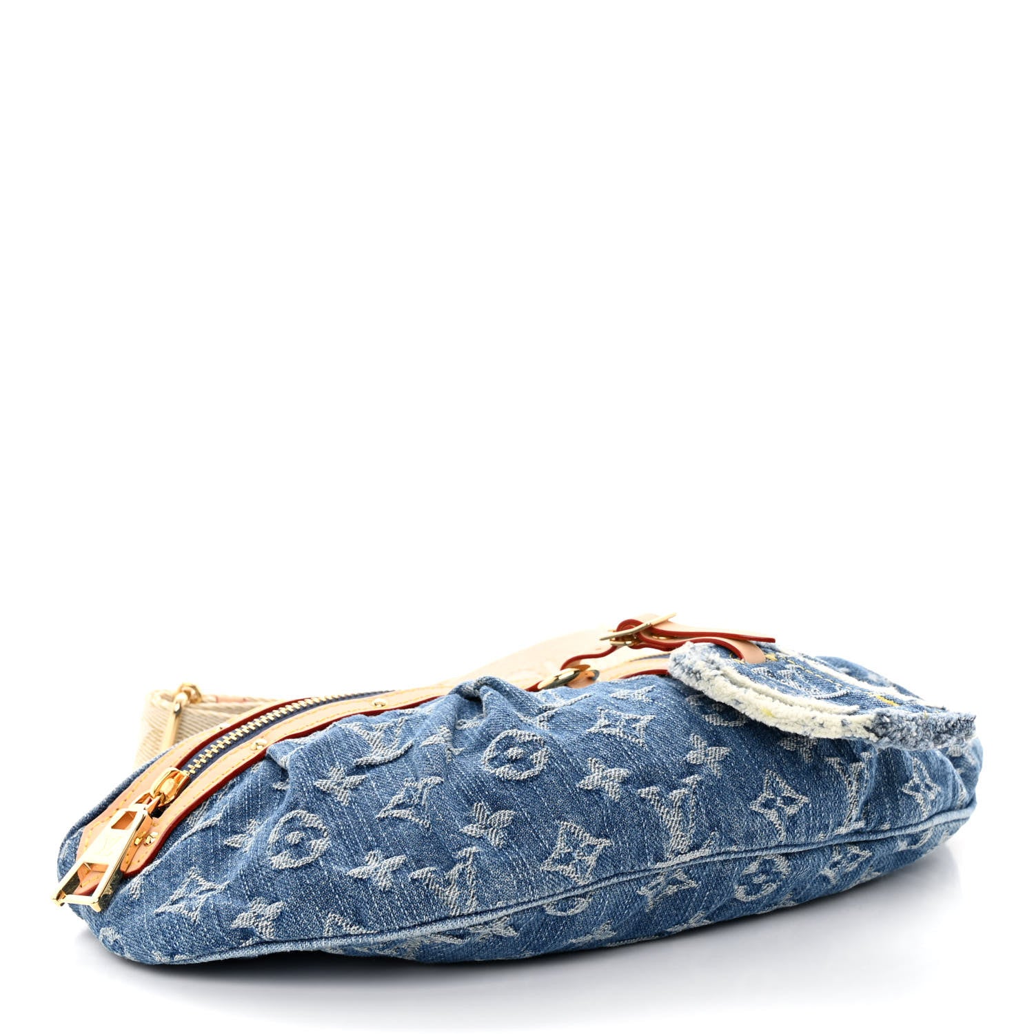Louis Vuitton Monogram Denim High Rise Bumbag Blue 4 of 9