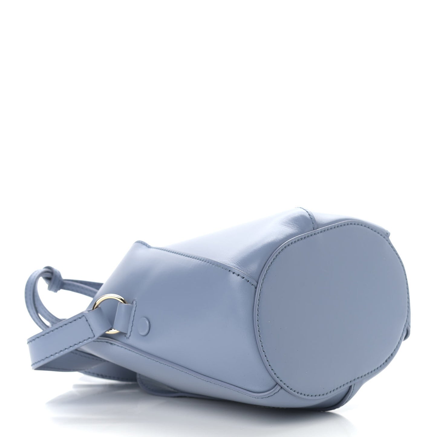 Smooth Calfskin Tulip Bucket Bag Gentle Blue