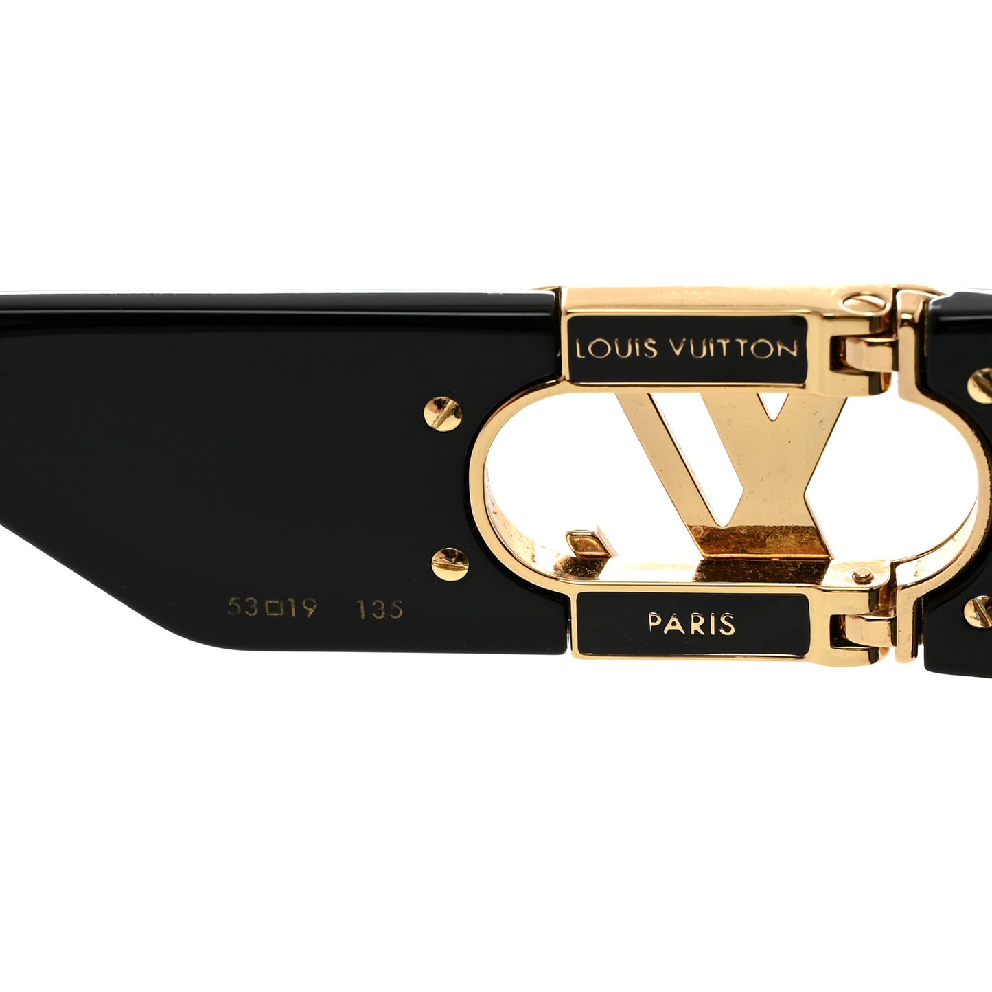 Acetate LV Link Square Sunglasses Z1478W Black