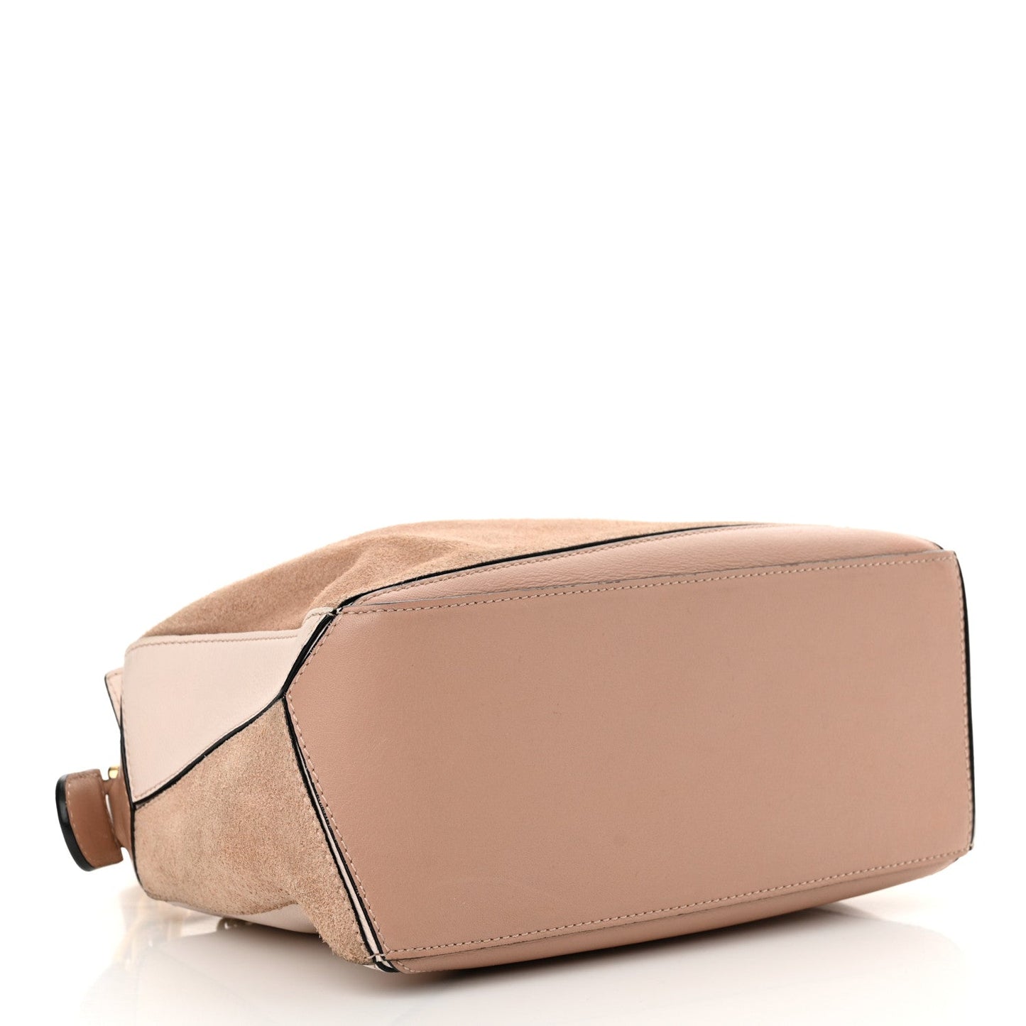 Calfskin Suede Small Puzzle Bag Blush