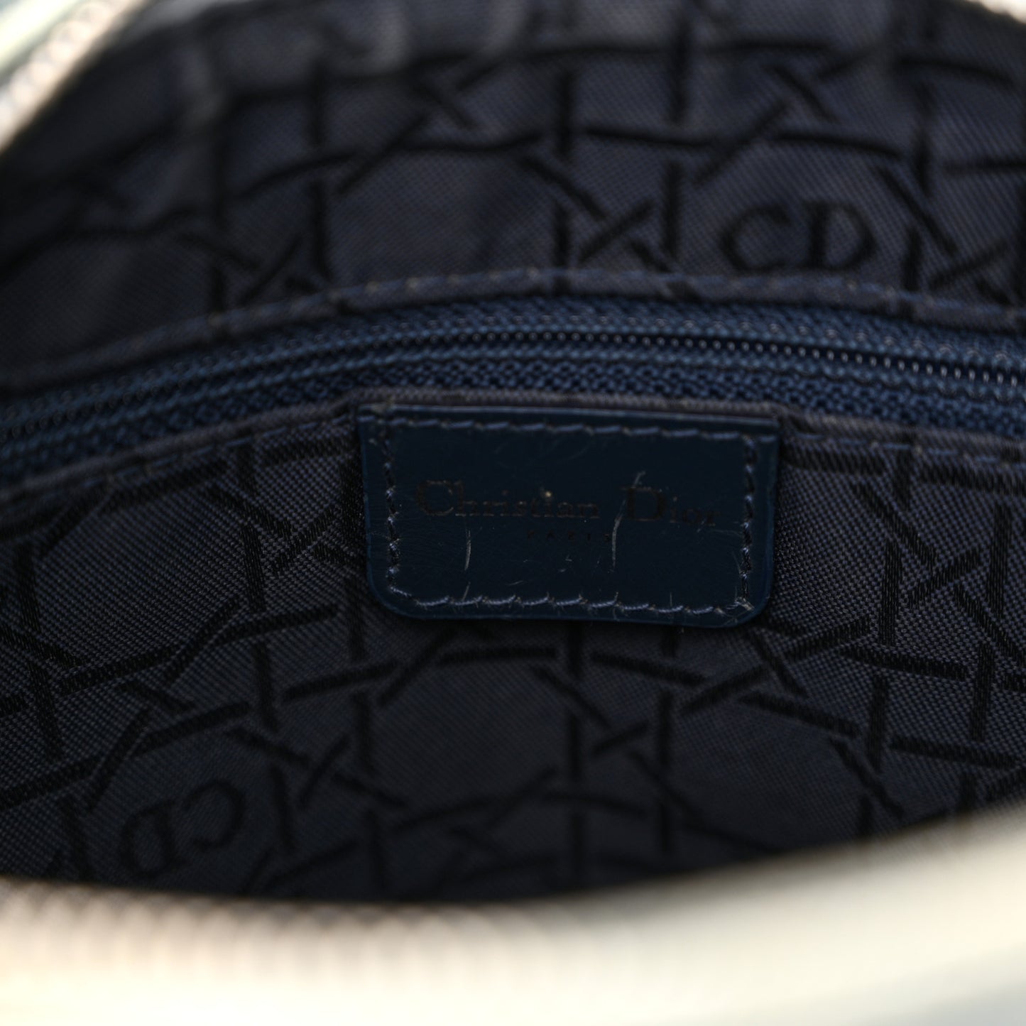 Denim Cannage Medium Lady Dior Light Blue