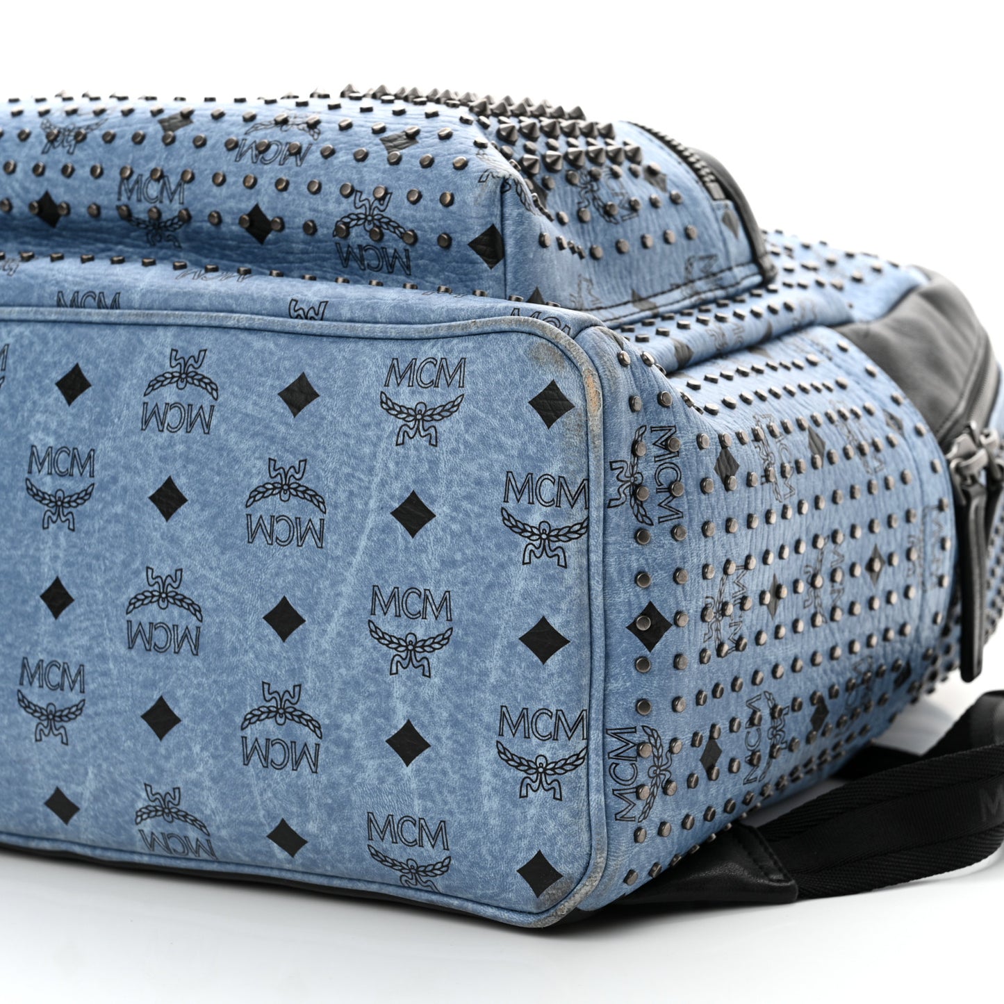 Visetos Studded Medium Backpack Blue