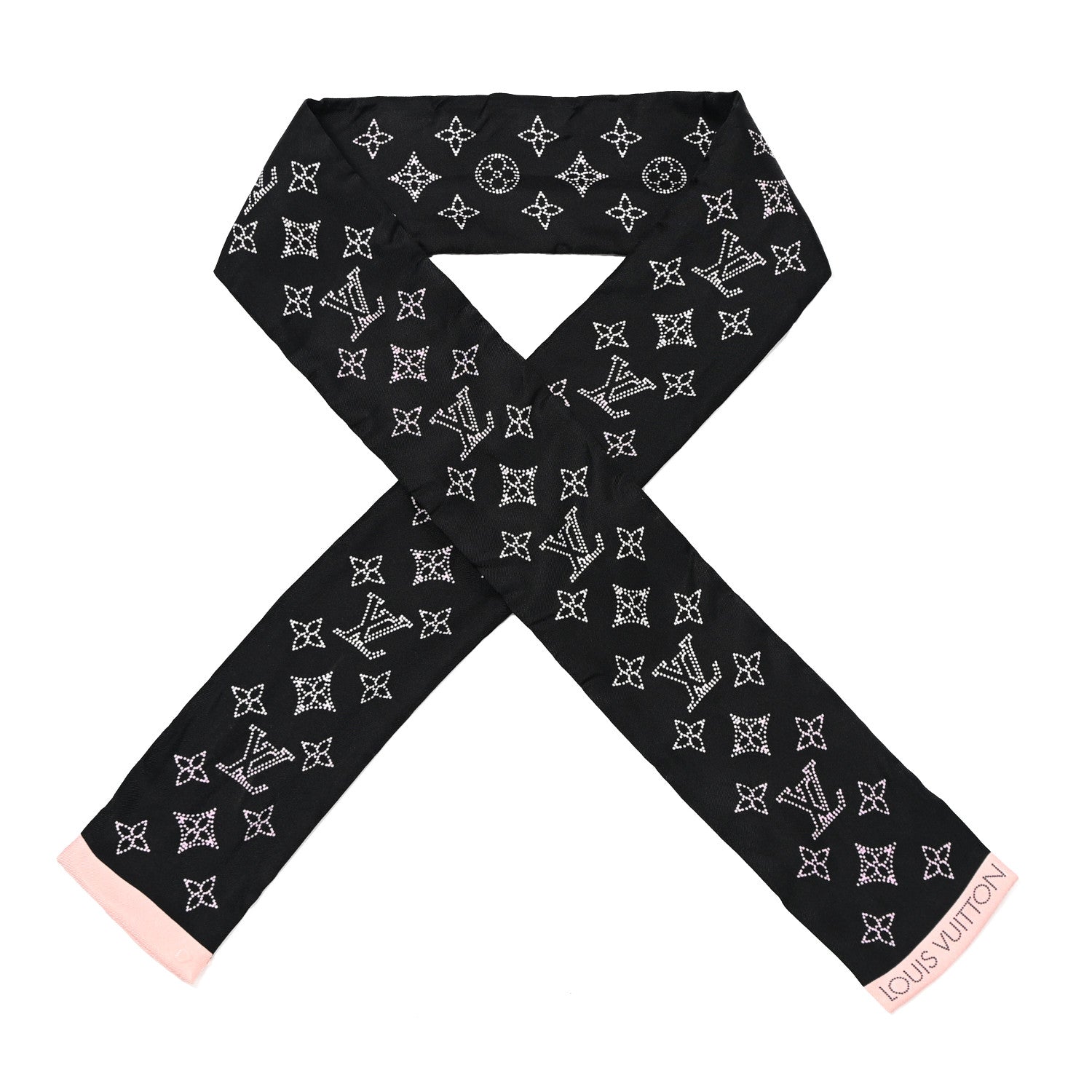 Louis Vuitton Silk Monogram LV Mahina Flight Mode Bandeau Blue Pink 1 of 6