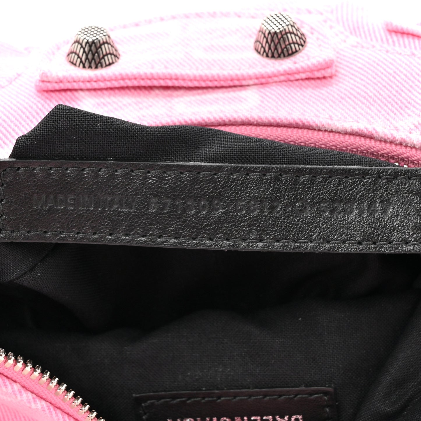 Denim BB Monogram Le Cagole Shoulder Bag XS Pink