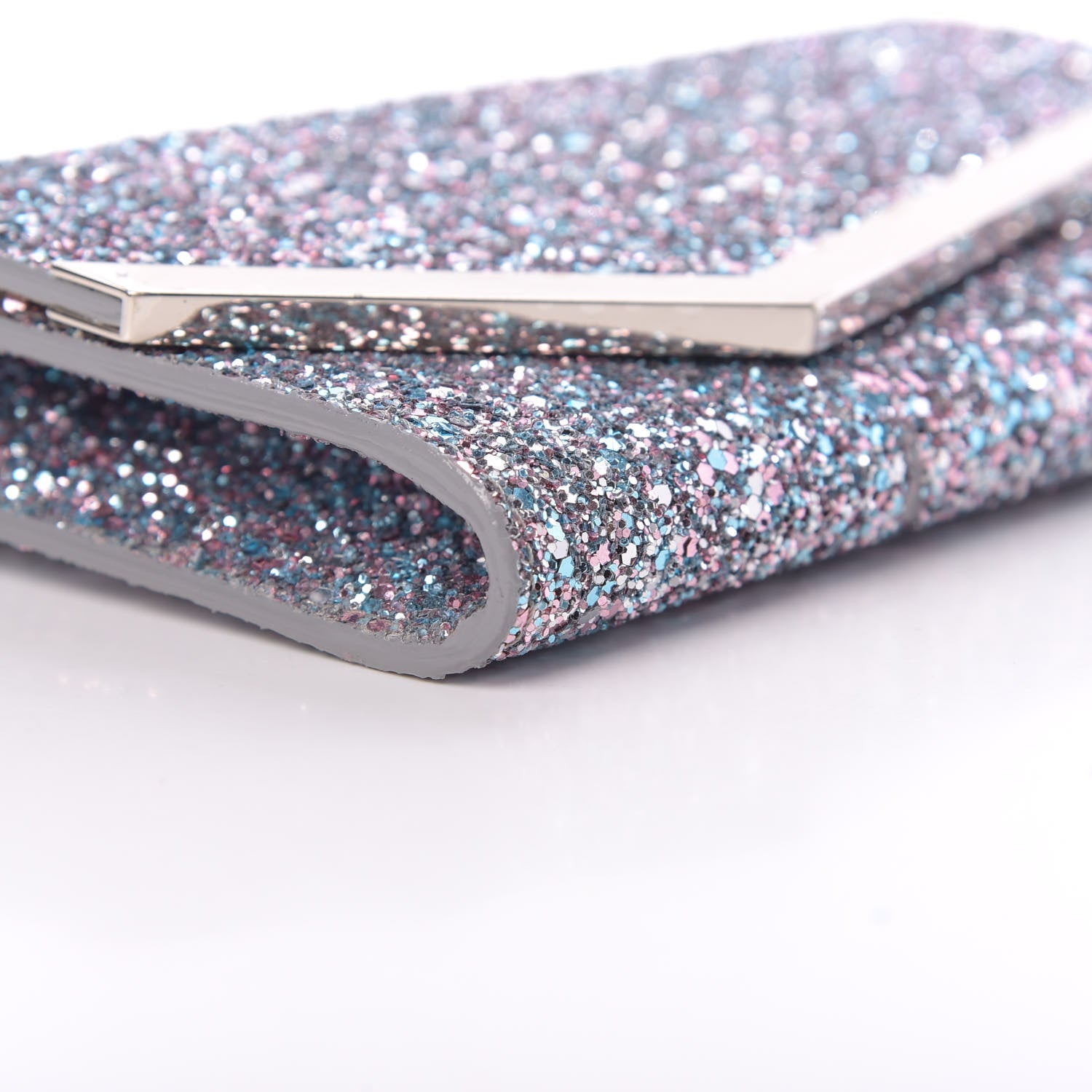 Jimmy Choo Glitter Emmie Clutch Bubblegum Mix 9 of 15