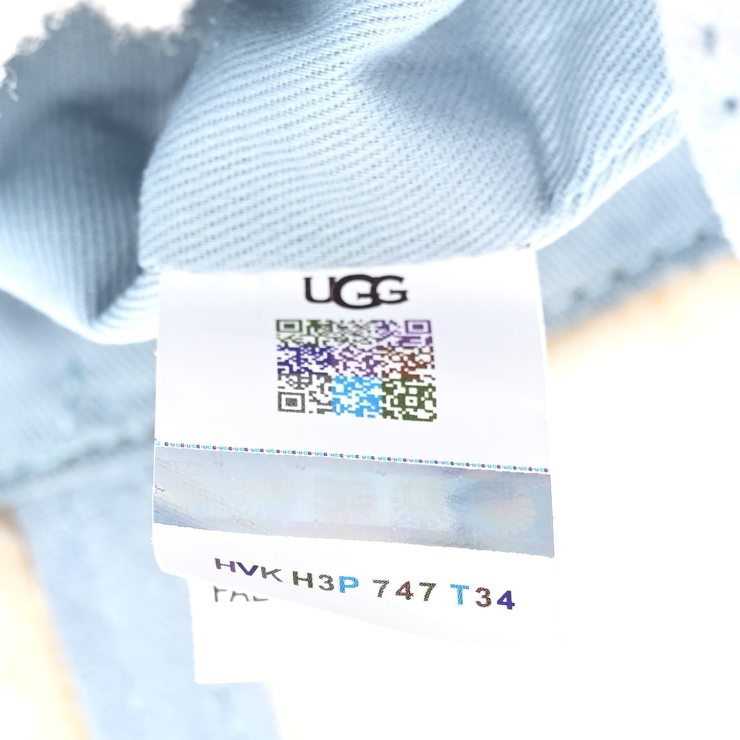 X UGG Suede Shearling Small Shopping Bag Blue
