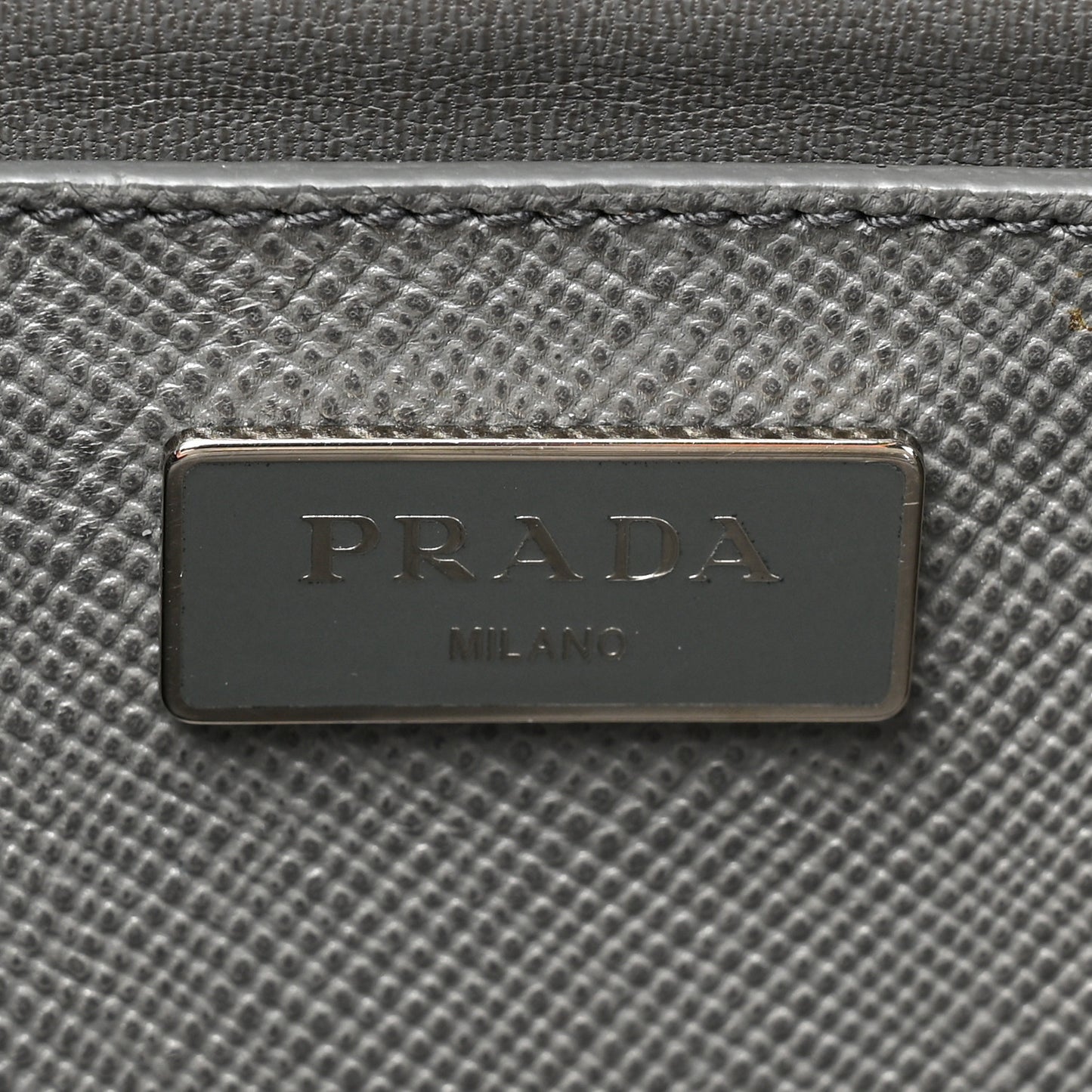 Saffiano Cuir Double Zip Frame Tote Marmo