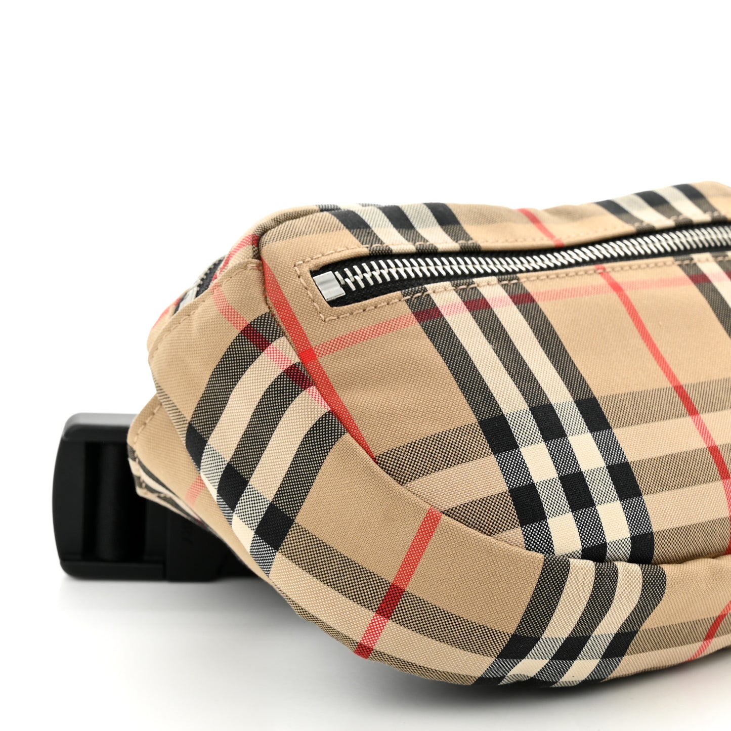 Nylon Vintage Check Small Cannon Bum Bag Archive Beige