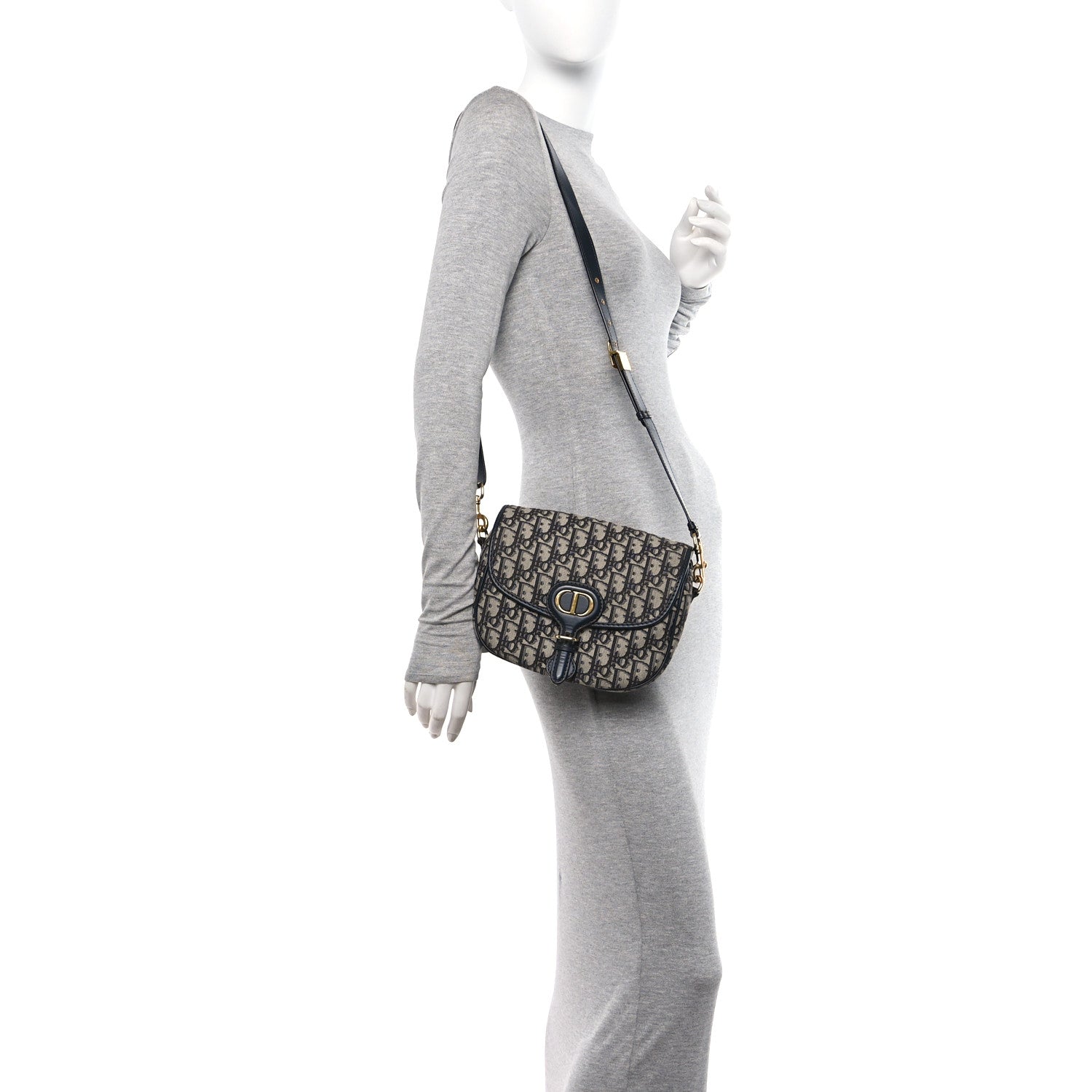 Christian Dior Oblique Medium Bobby Flap Blue 2 of 10