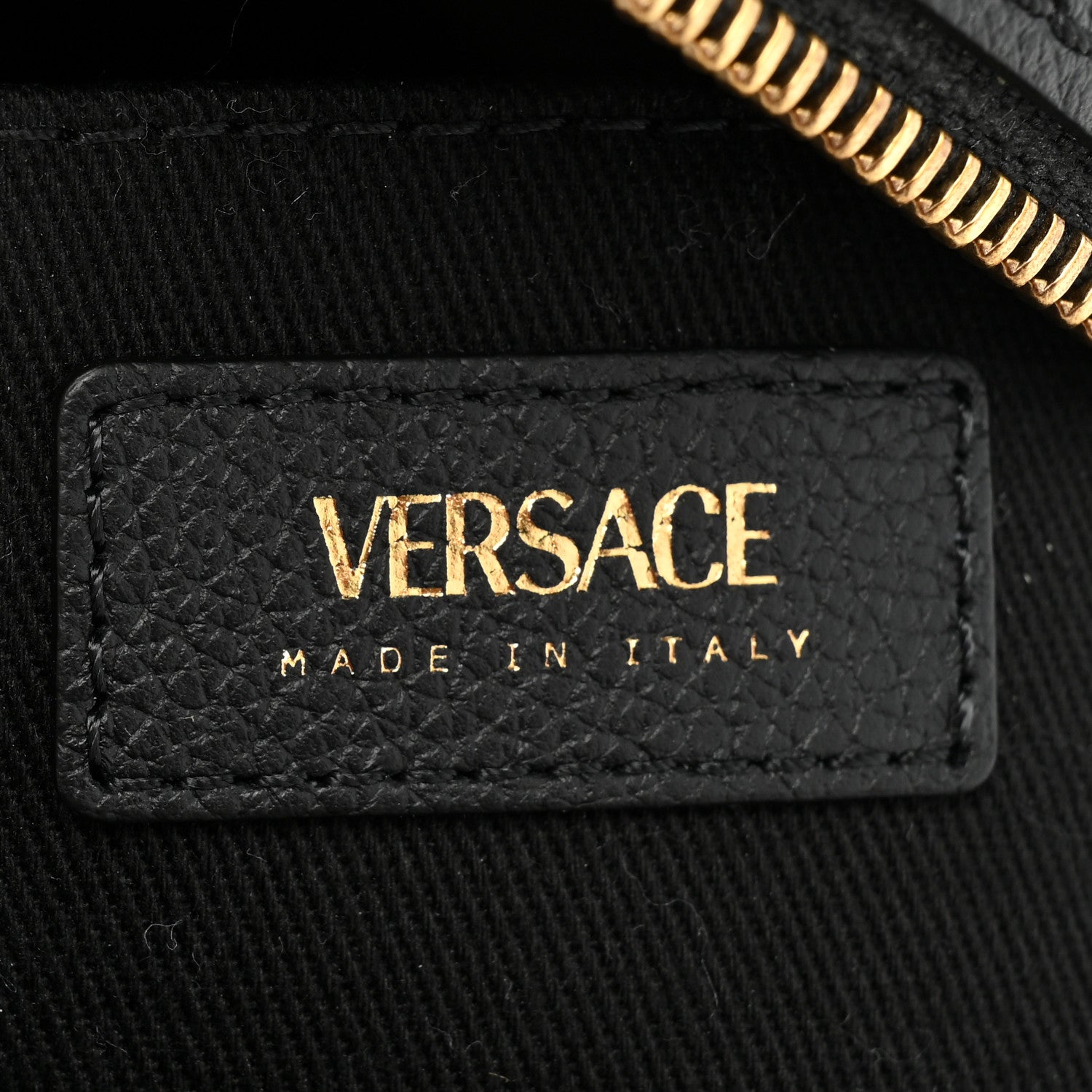 Versace Calfskin La Medusa Round Camera Bag Black 6 of 8