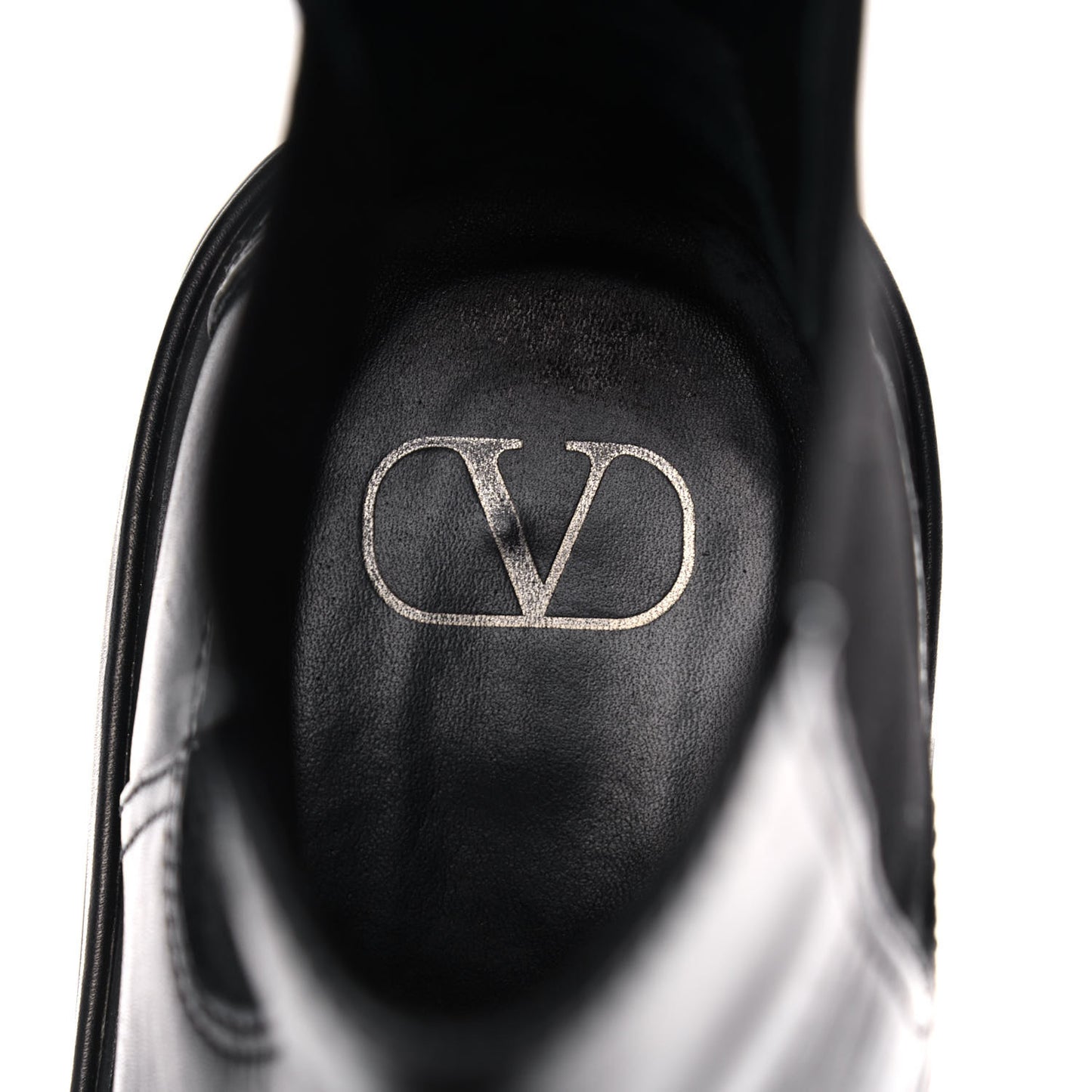 Calfskin VLOGO Uniqueform Chelsea 55/85mm Flatform Ankle Boots 41 Black