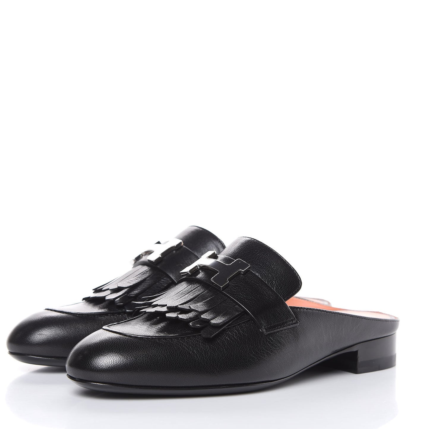 Goatskin Rivoli Mules 35 Black