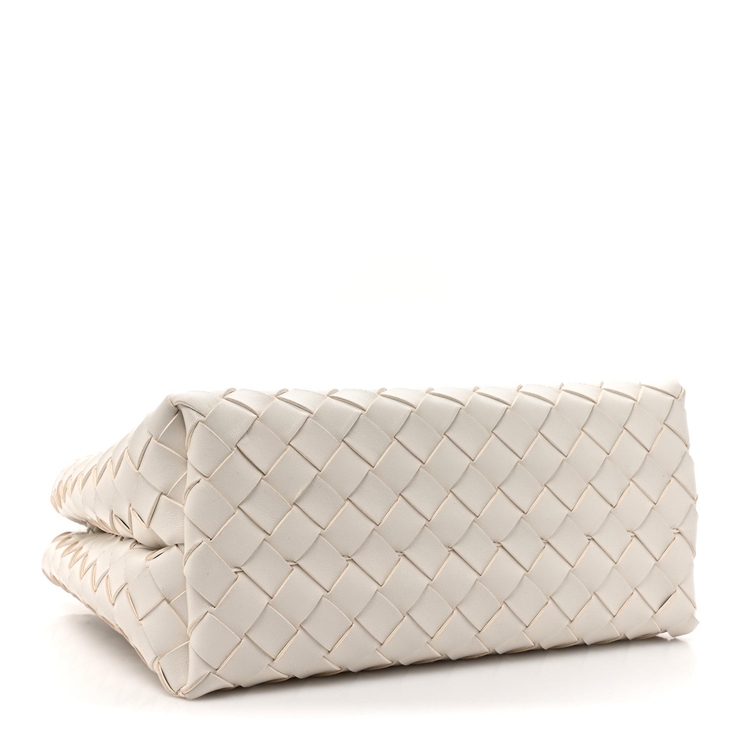 Bottega Veneta Nappa Intrecciato Small Andiamo Shoulder Bag White 4 of 9
