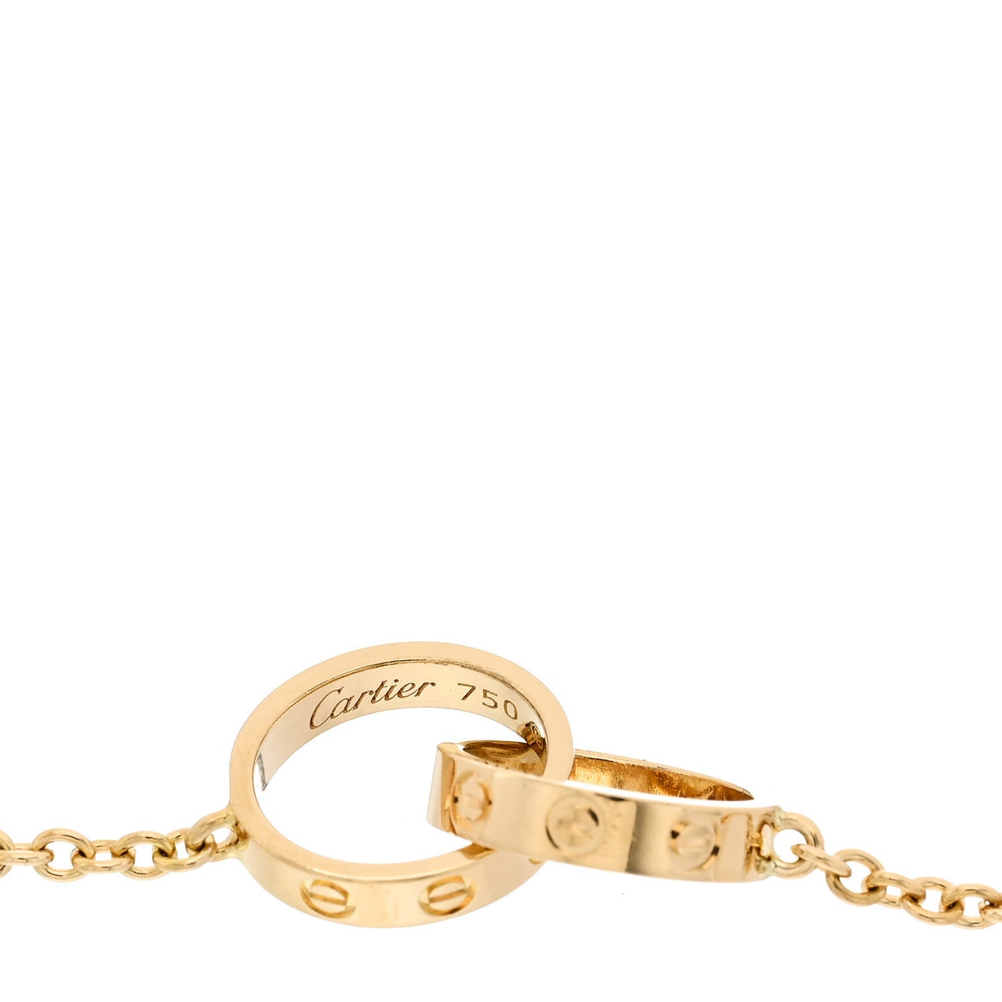 18K Yellow Gold Interlocking LOVE Bracelet
