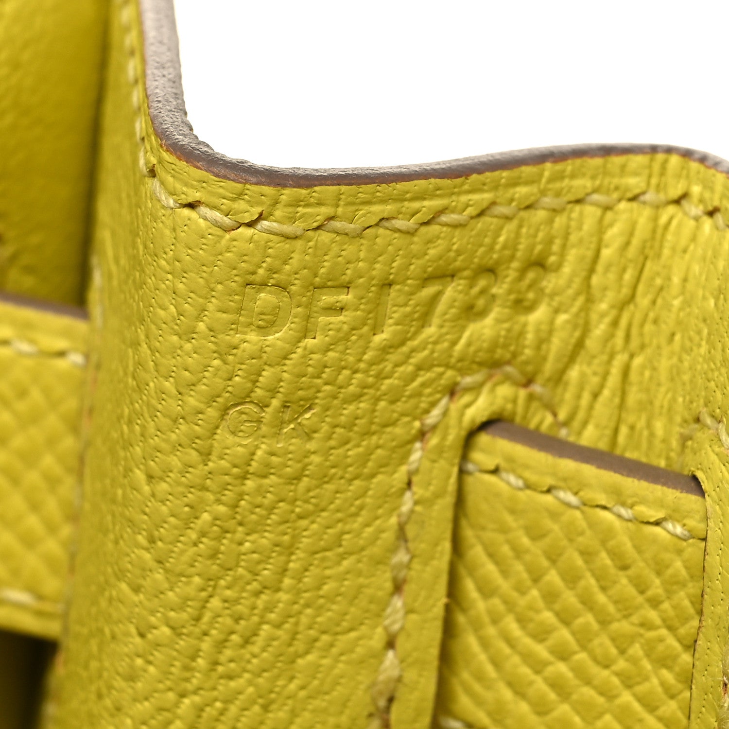 Hermes Epsom Kelly Sellier 28 Lime 8 of 12