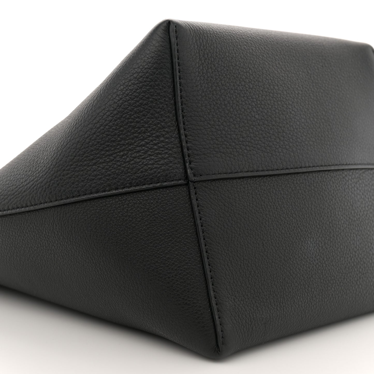 Grained Calfskin Medium N/S Park Tote Black