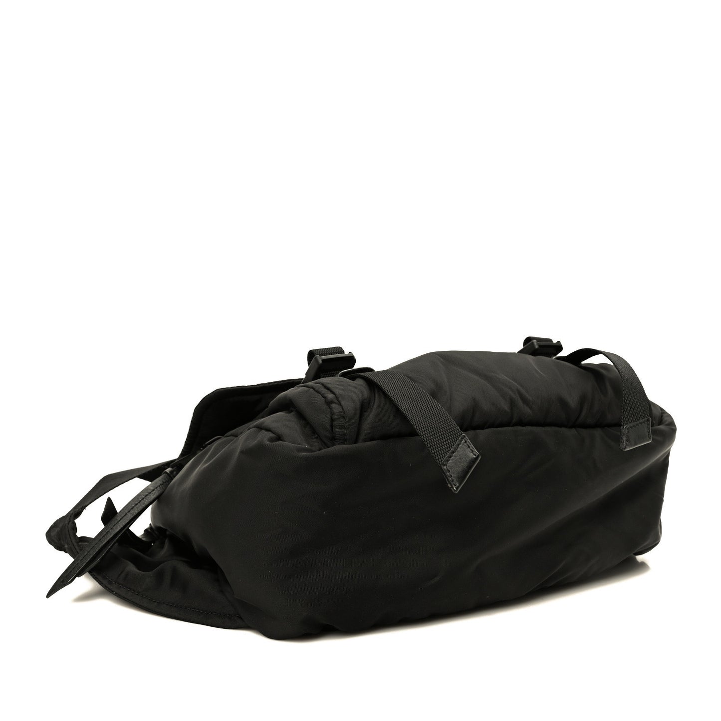 Tessuto Nylon Logo Messenger Bag Black