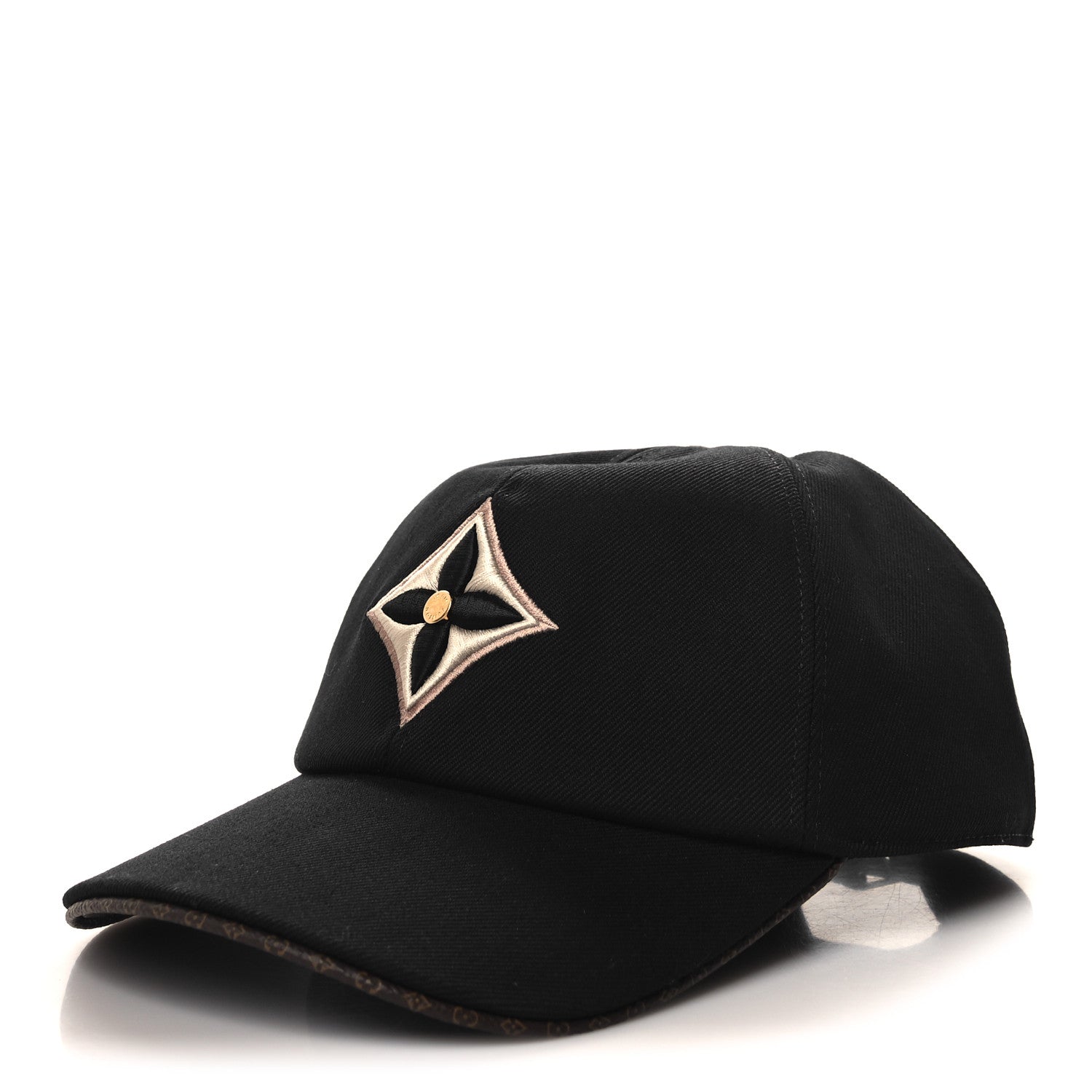 Louis Vuitton Monogram Cotton Jacquard Embroidered LV Day L Cap Black 1 of 10