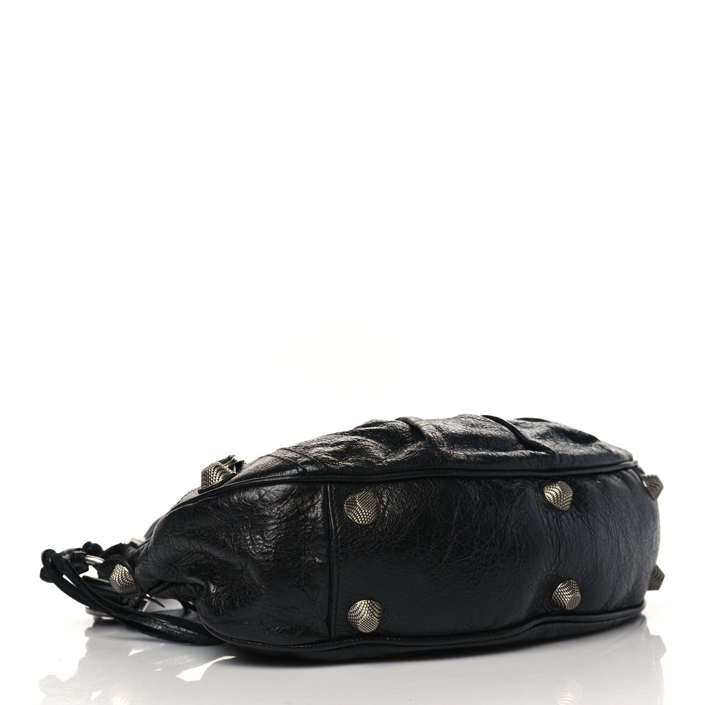 Agneau Arena Small Le Cagole Shoulder Bag Black