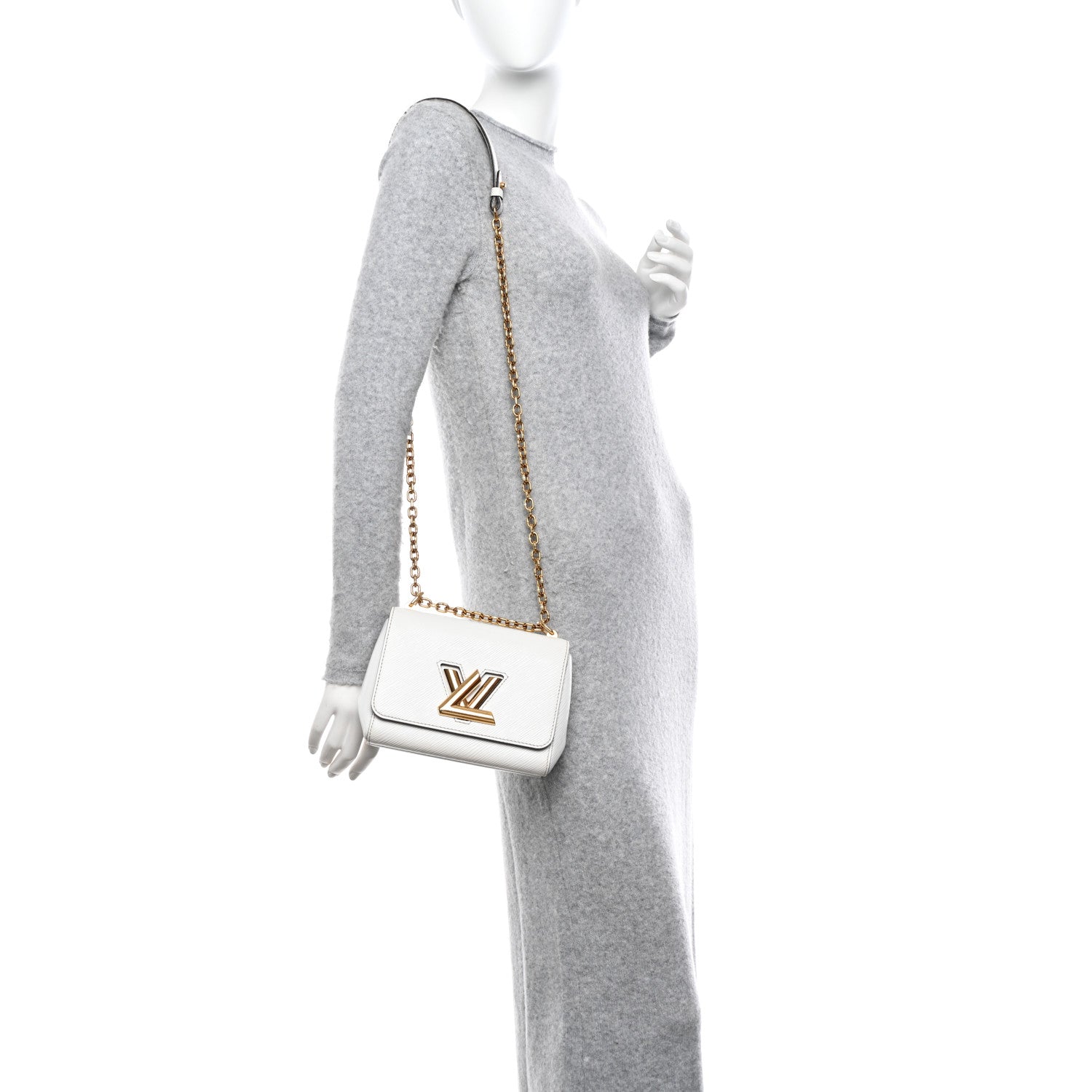 Louis Vuitton Epi Twist Shoulder Bag PM White 2 of 17