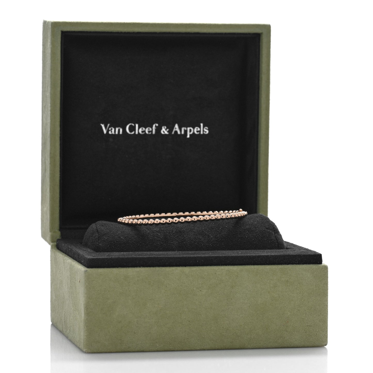 18K Rose Gold Perlee Pearls of Gold Bracelet M