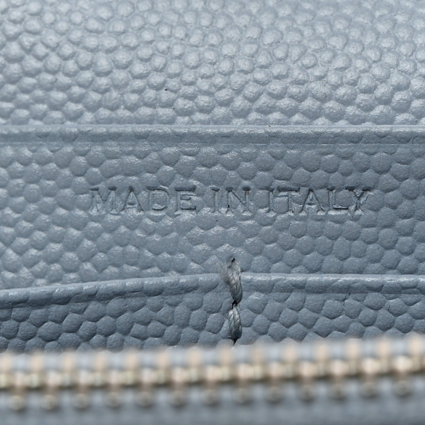 Grain De Poudre Matelasse Chevron Monogram Chain Wallet Sugar Paper