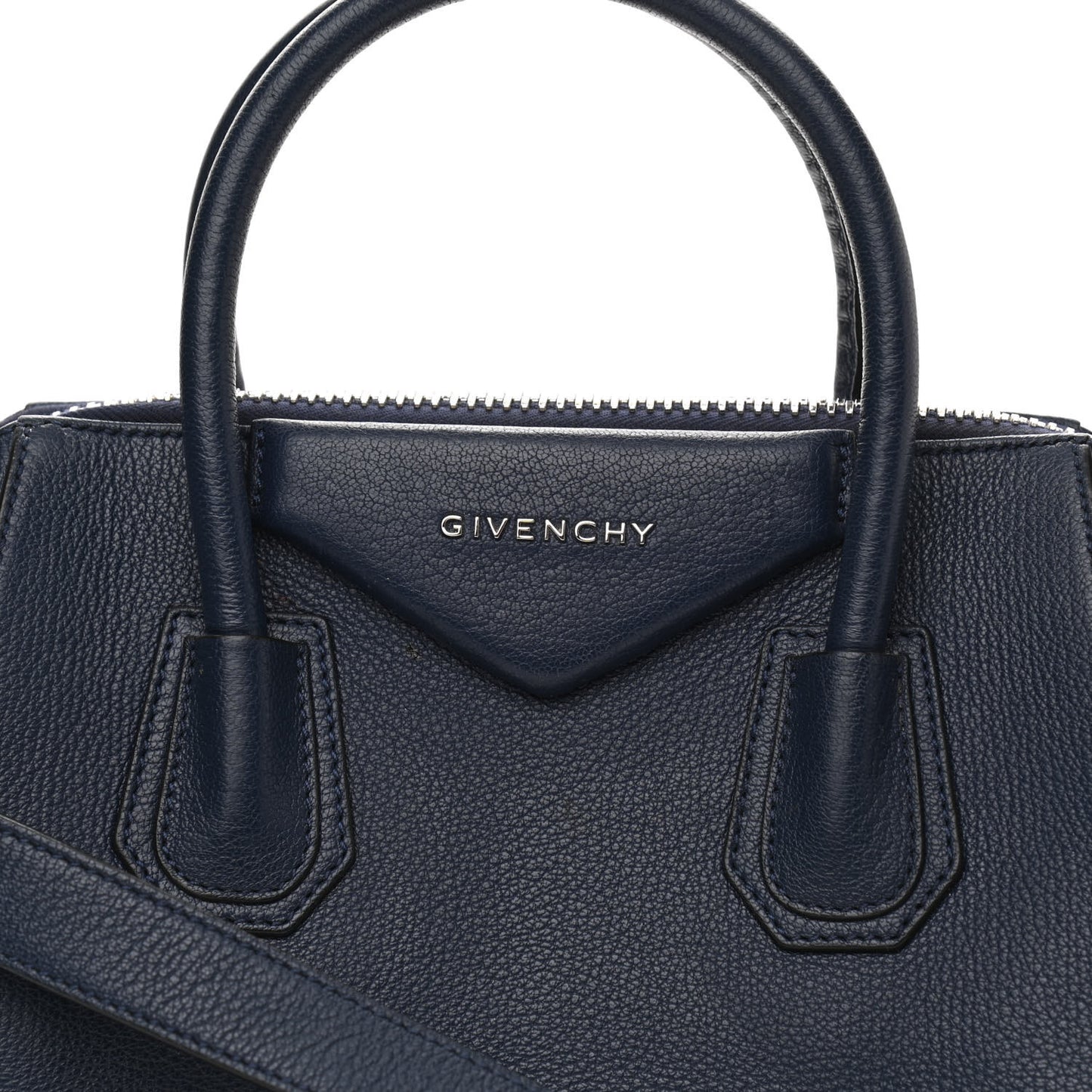Sugar Goatskin Small Antigona Navy