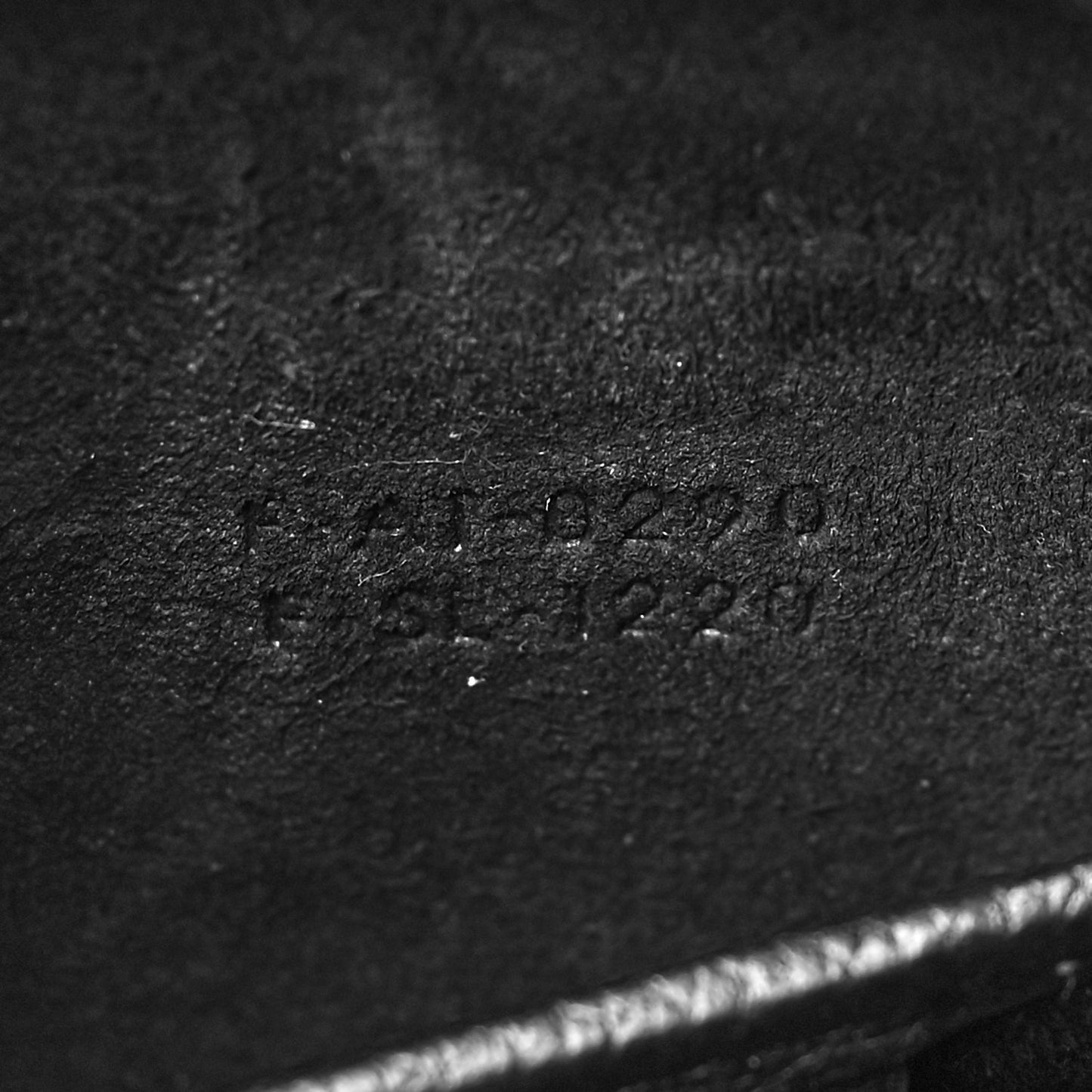 Drummed Calfskin Nano Luggage Black